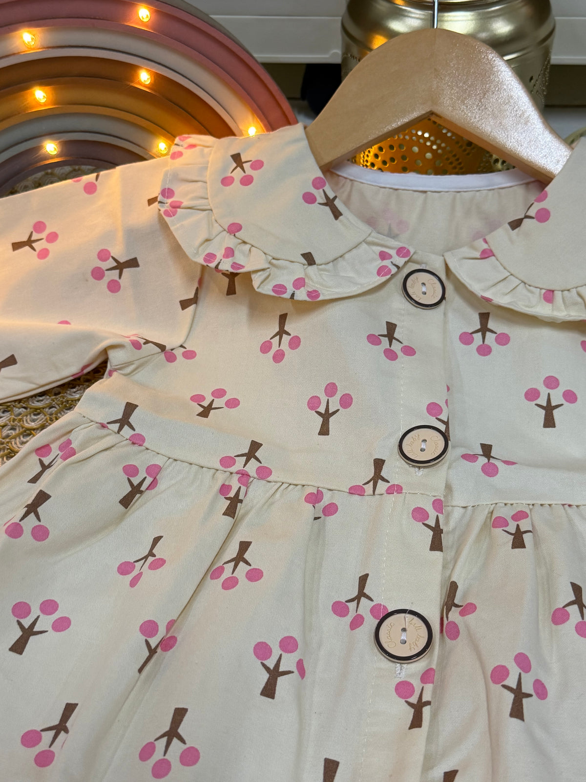 Vestido con botones floreado