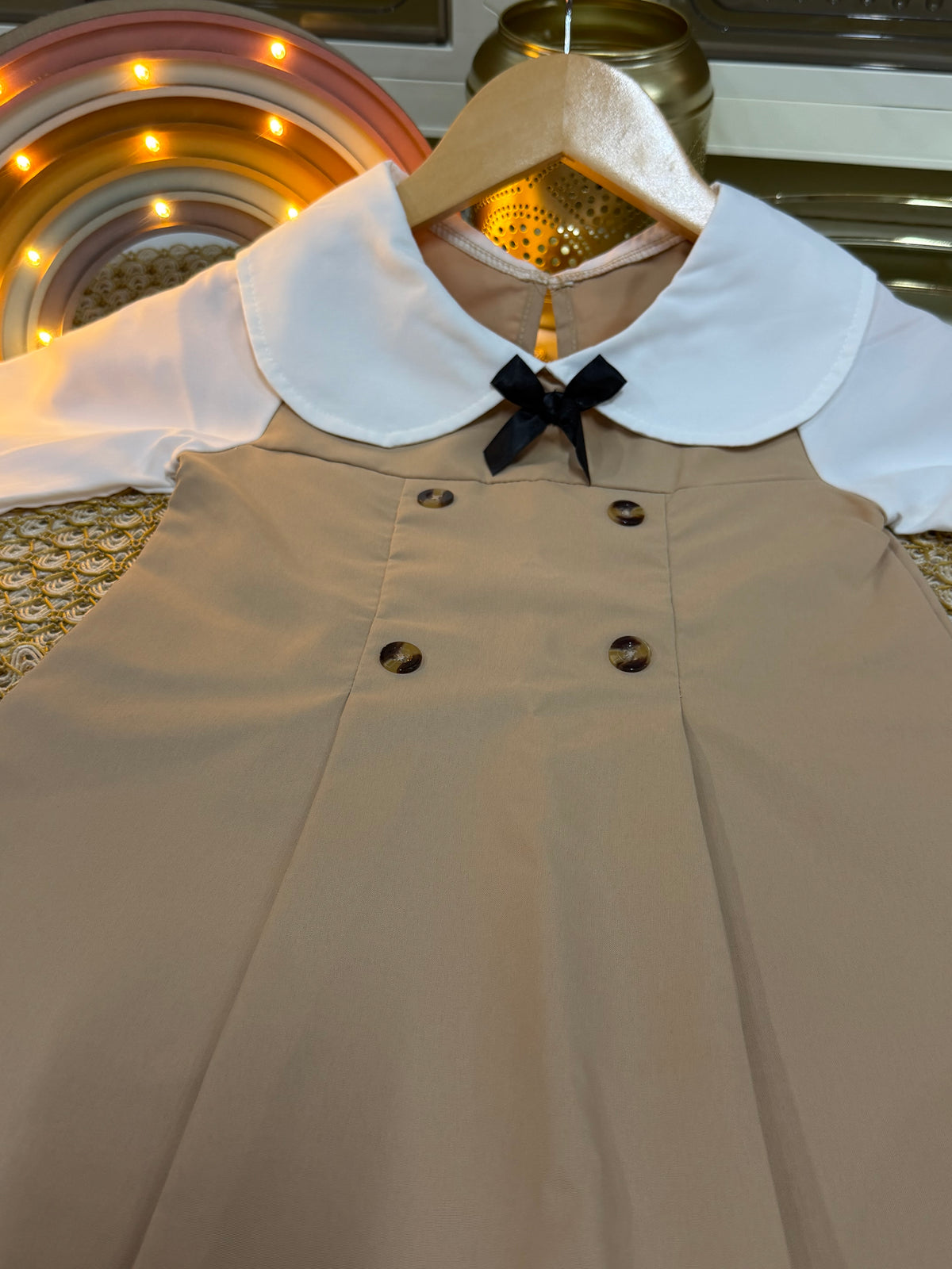 Vestido beige