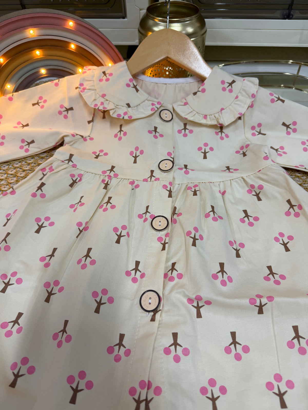 Vestido con botones floreado