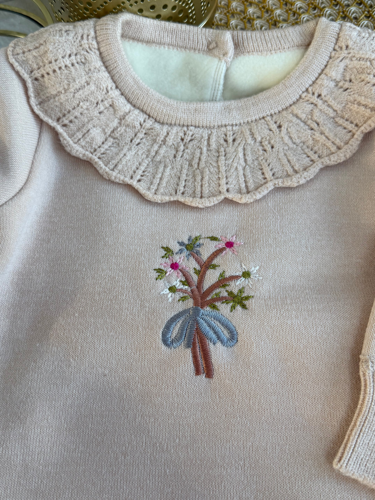Body manga larga beige