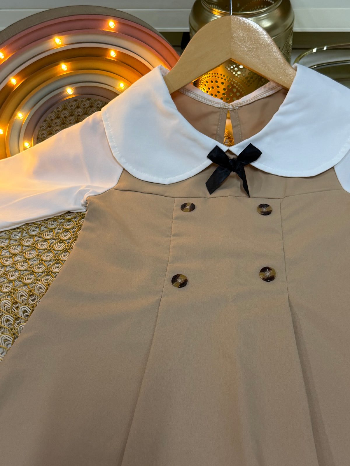 Vestido beige
