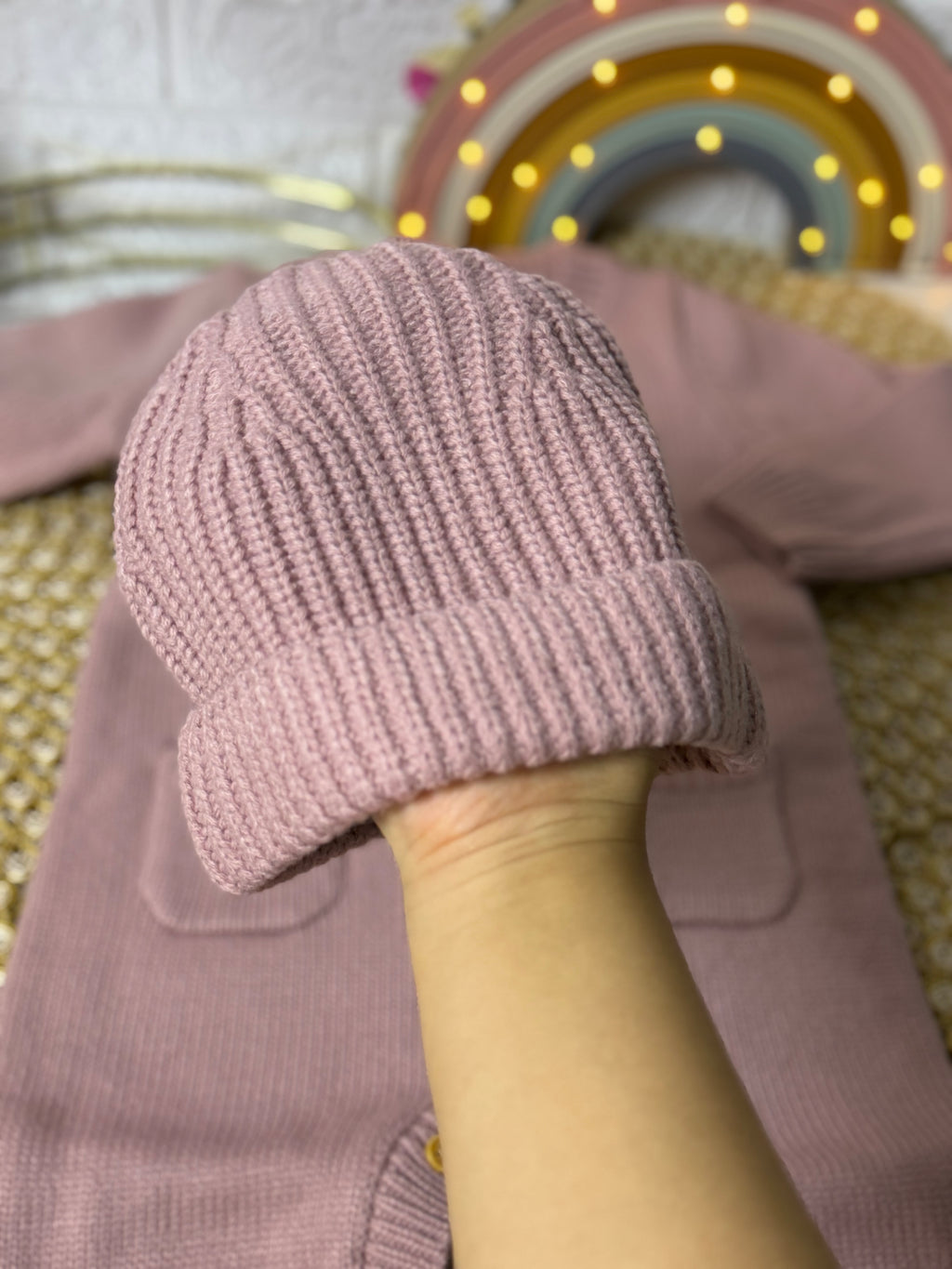 Enterizo tejido + gorro
