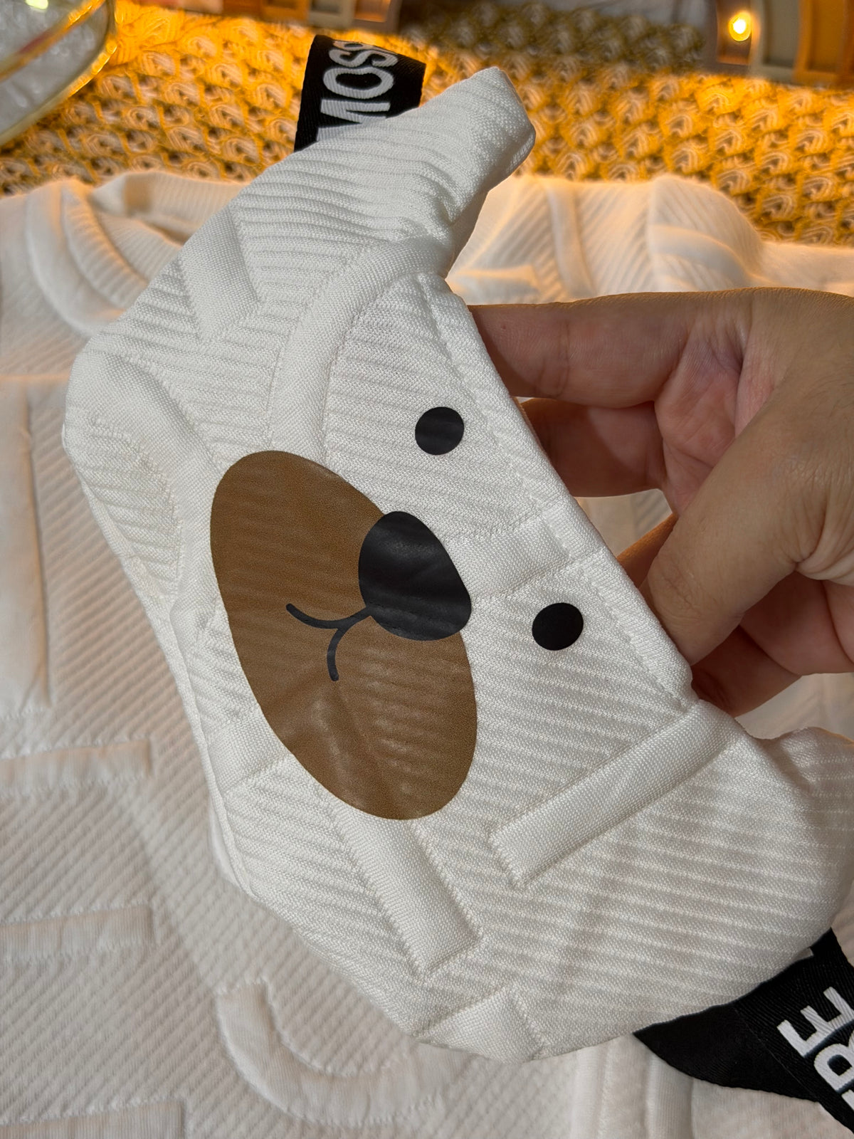 Conjunto 3 piezas osito blanco