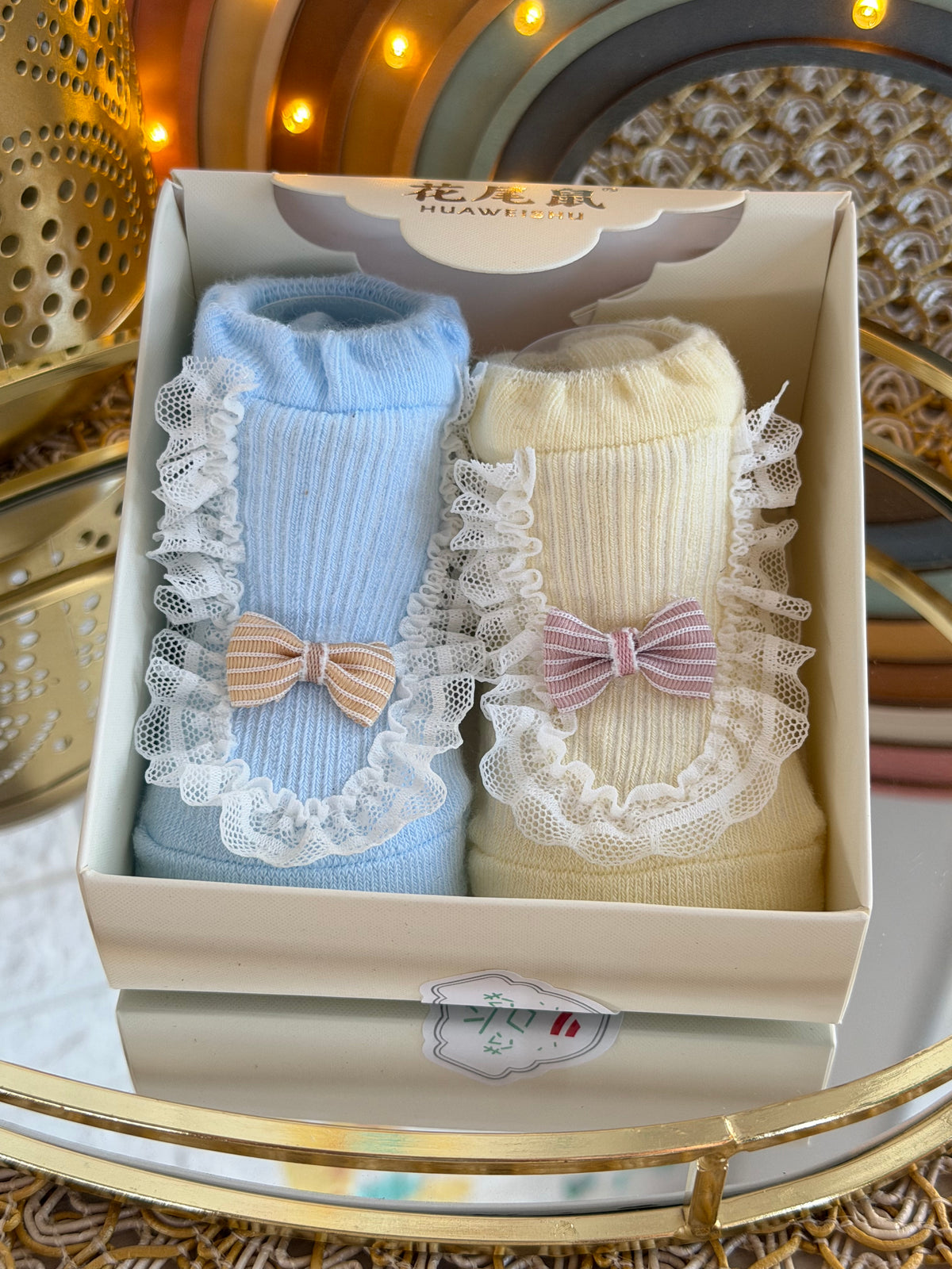 Medias en cajita (2 pares)