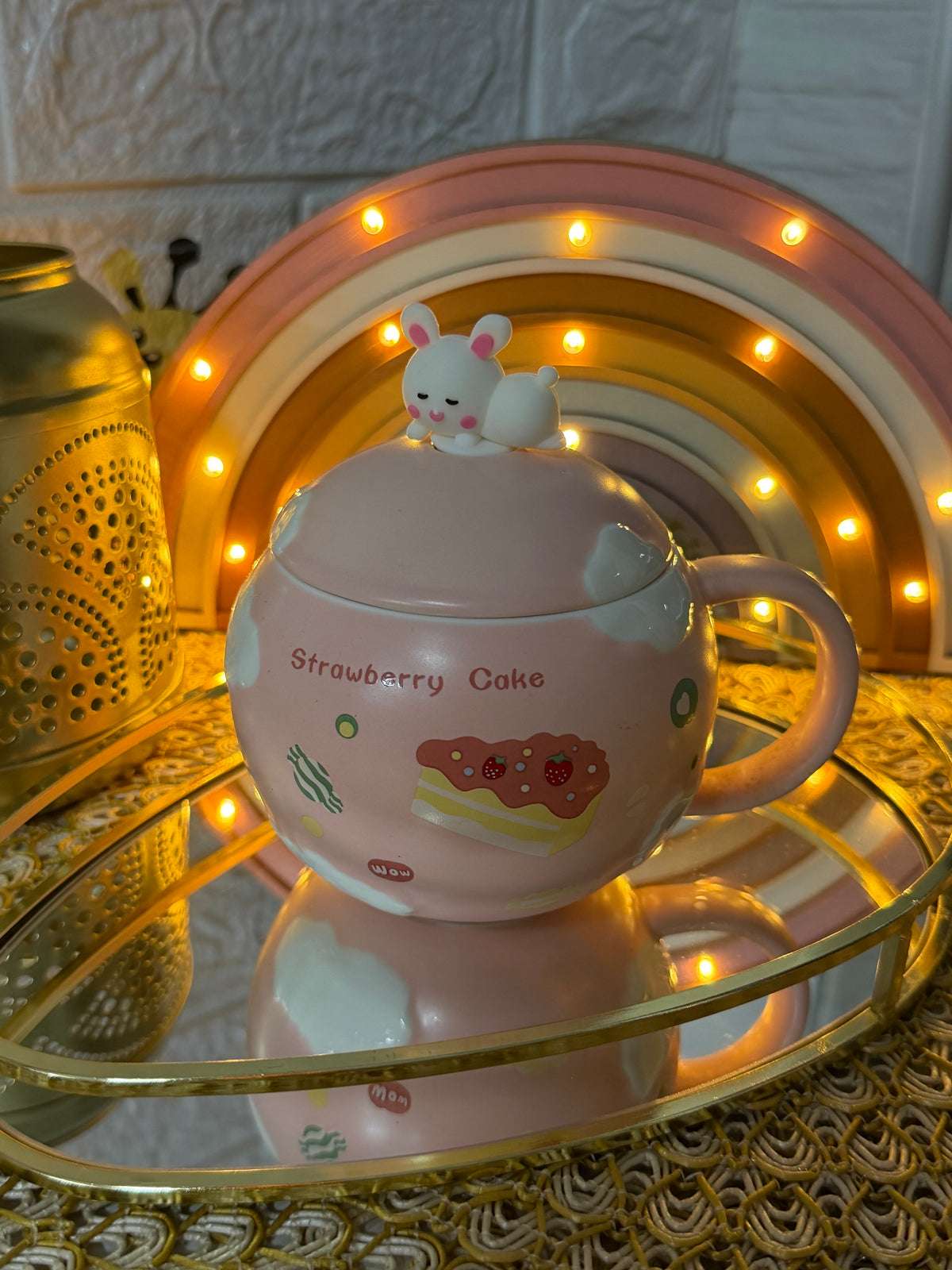 Taza redonda conejo / panda