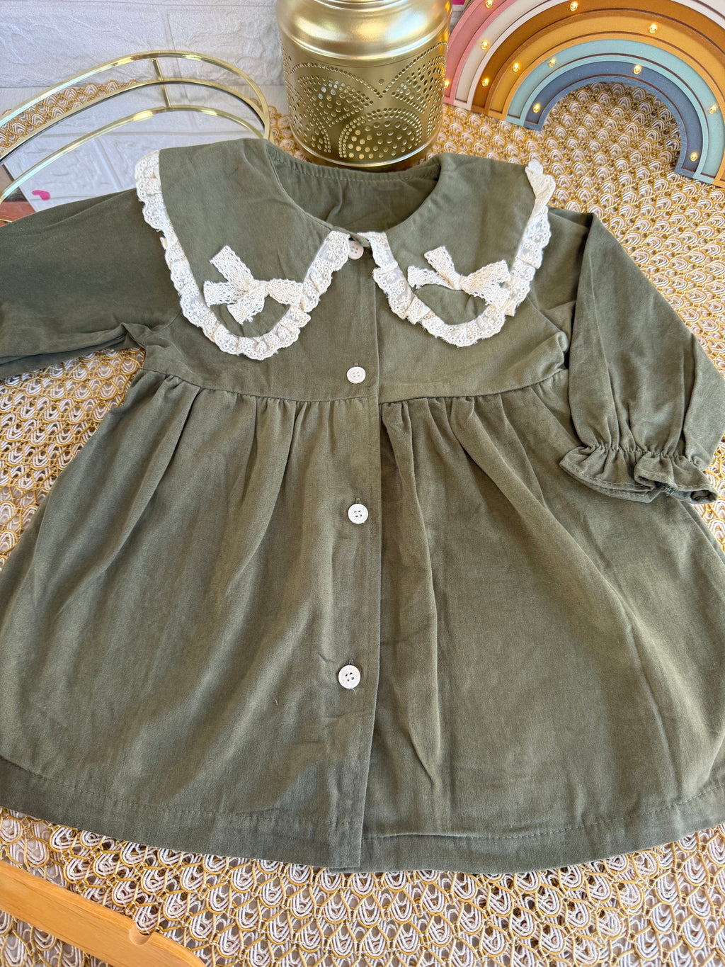 Vestido verde oliva