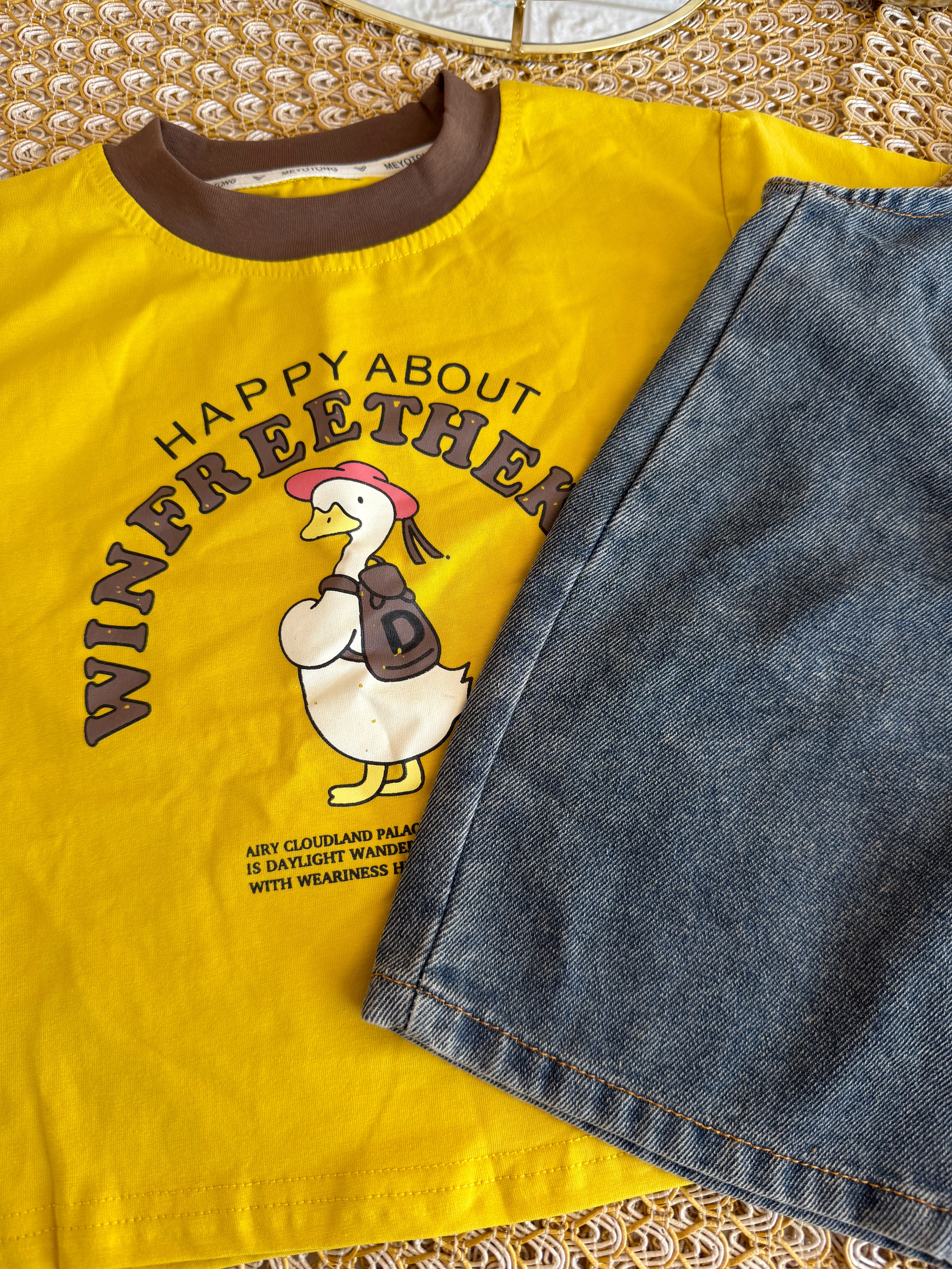 Overol patito con polo