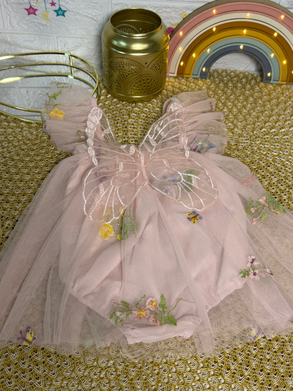 Body tull rosa alas mariposa