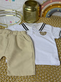 Conjunto 2 piezas polo y short osito