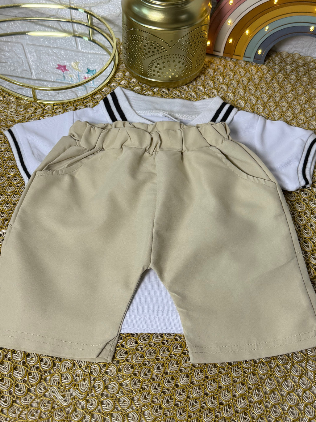 Conjunto 2 piezas polo y short osito