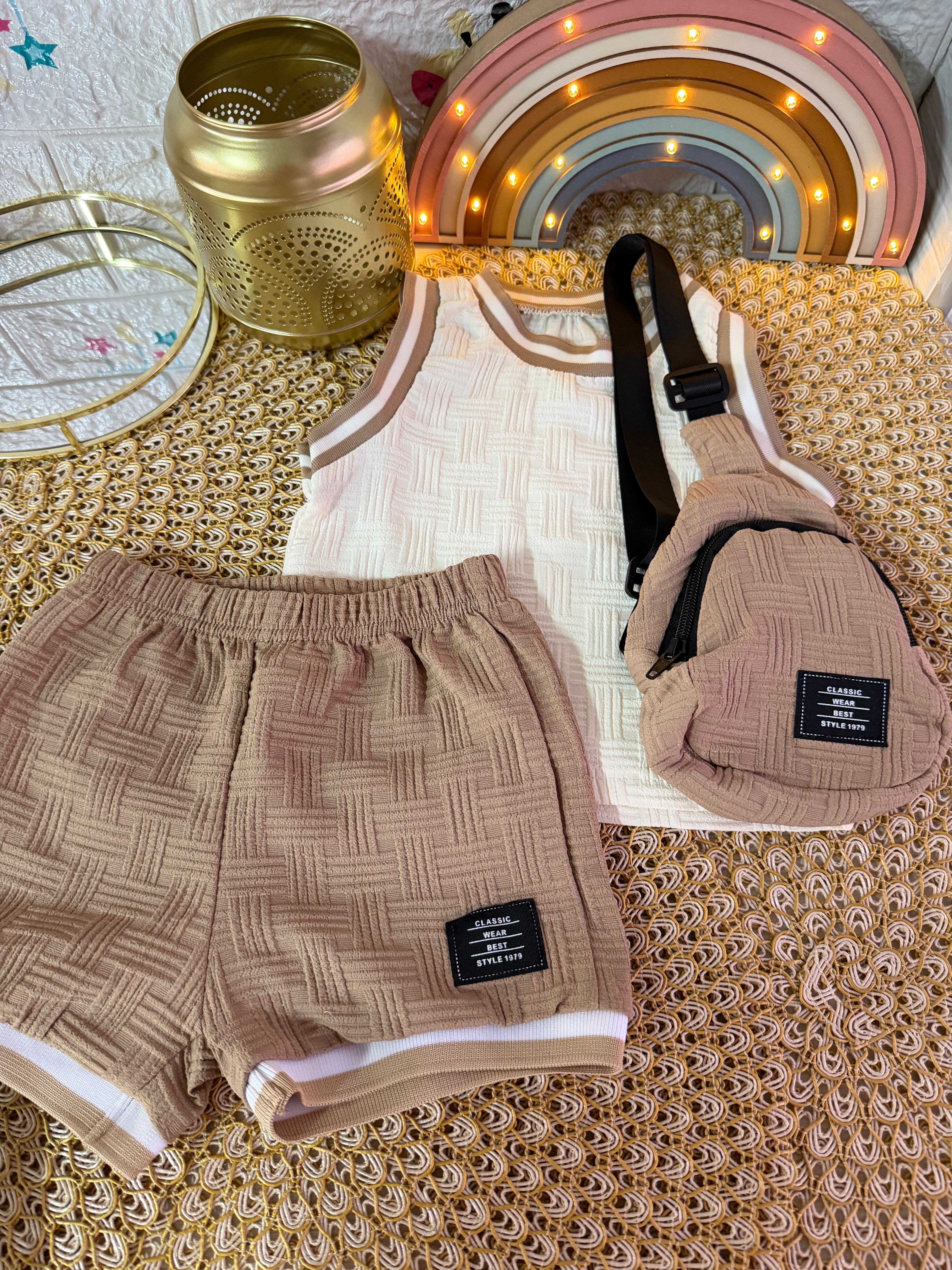 Conjunto 3 piezas albaricoque