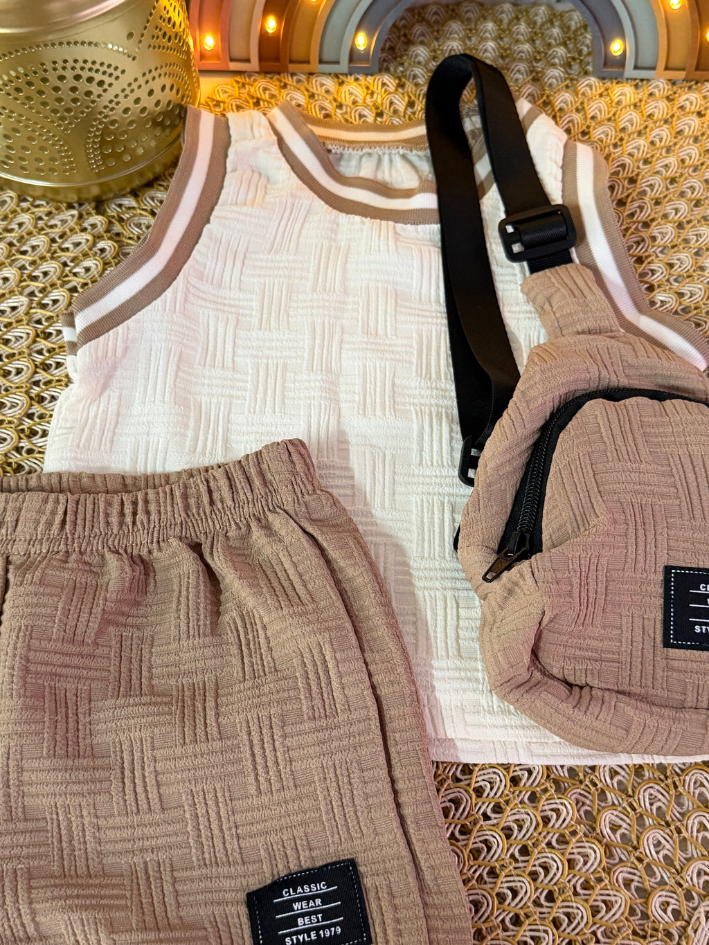 Conjunto 3 piezas albaricoque