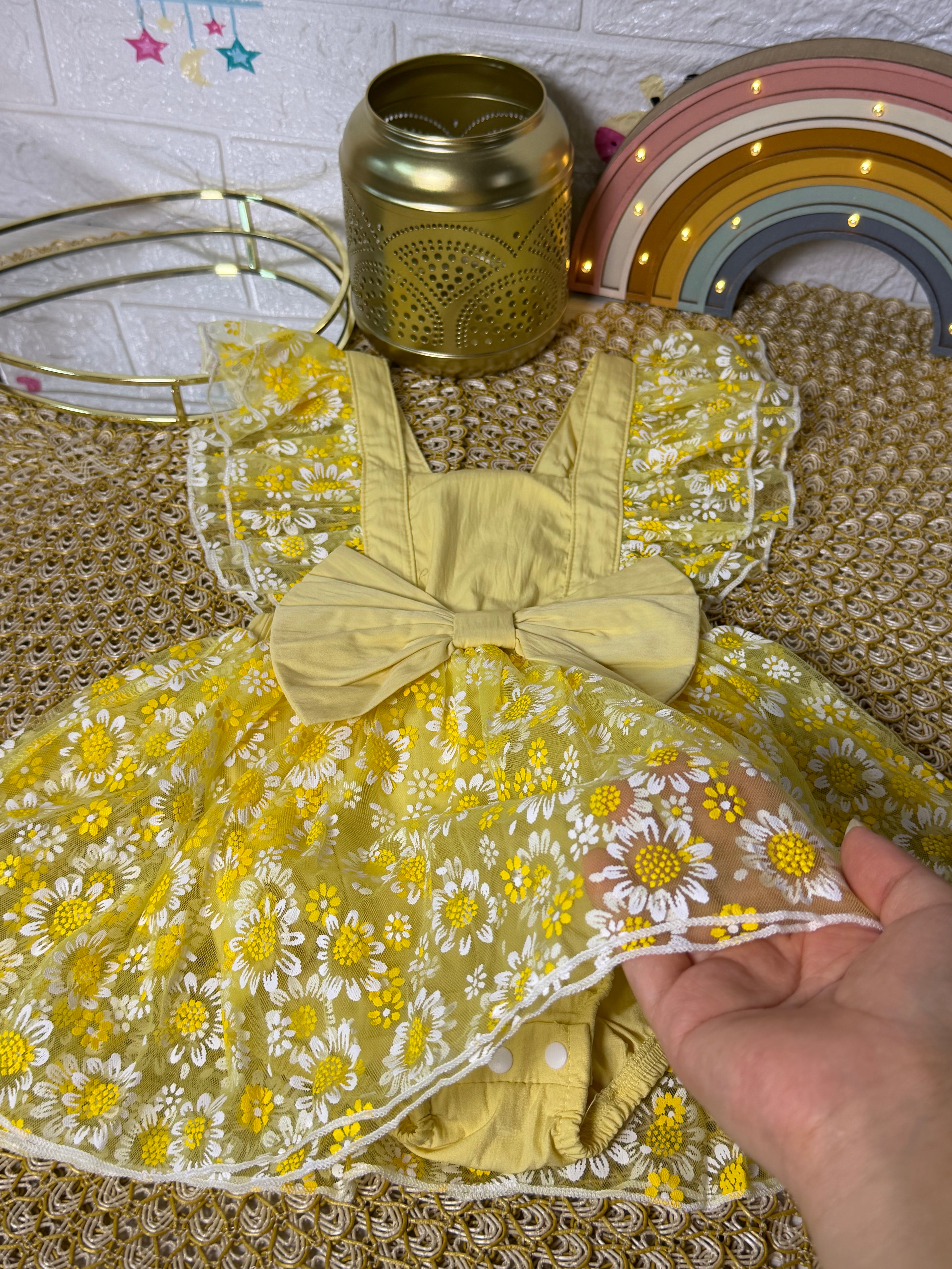 Pelele tull amarillo