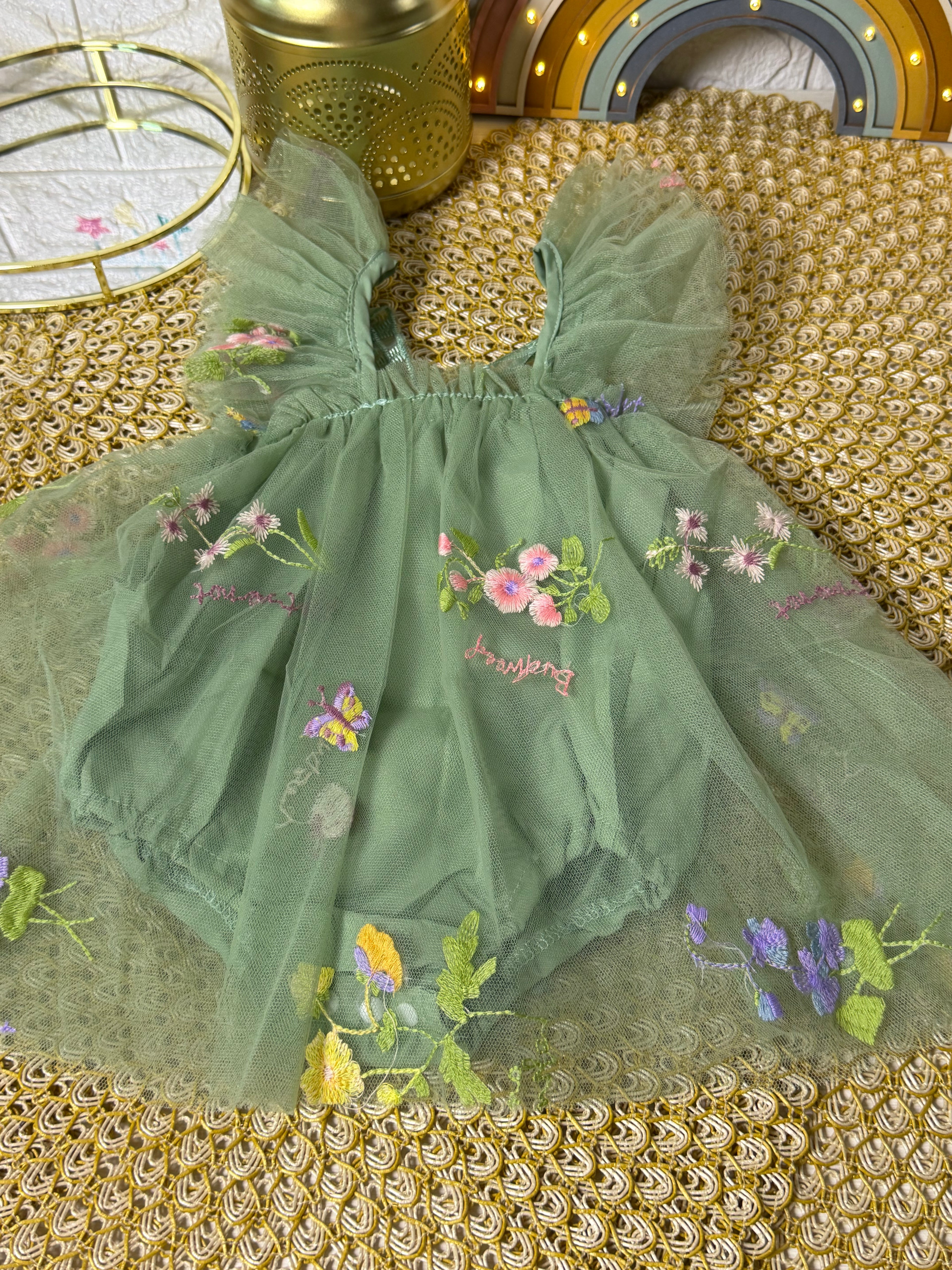 Body tull verde alas mariposa