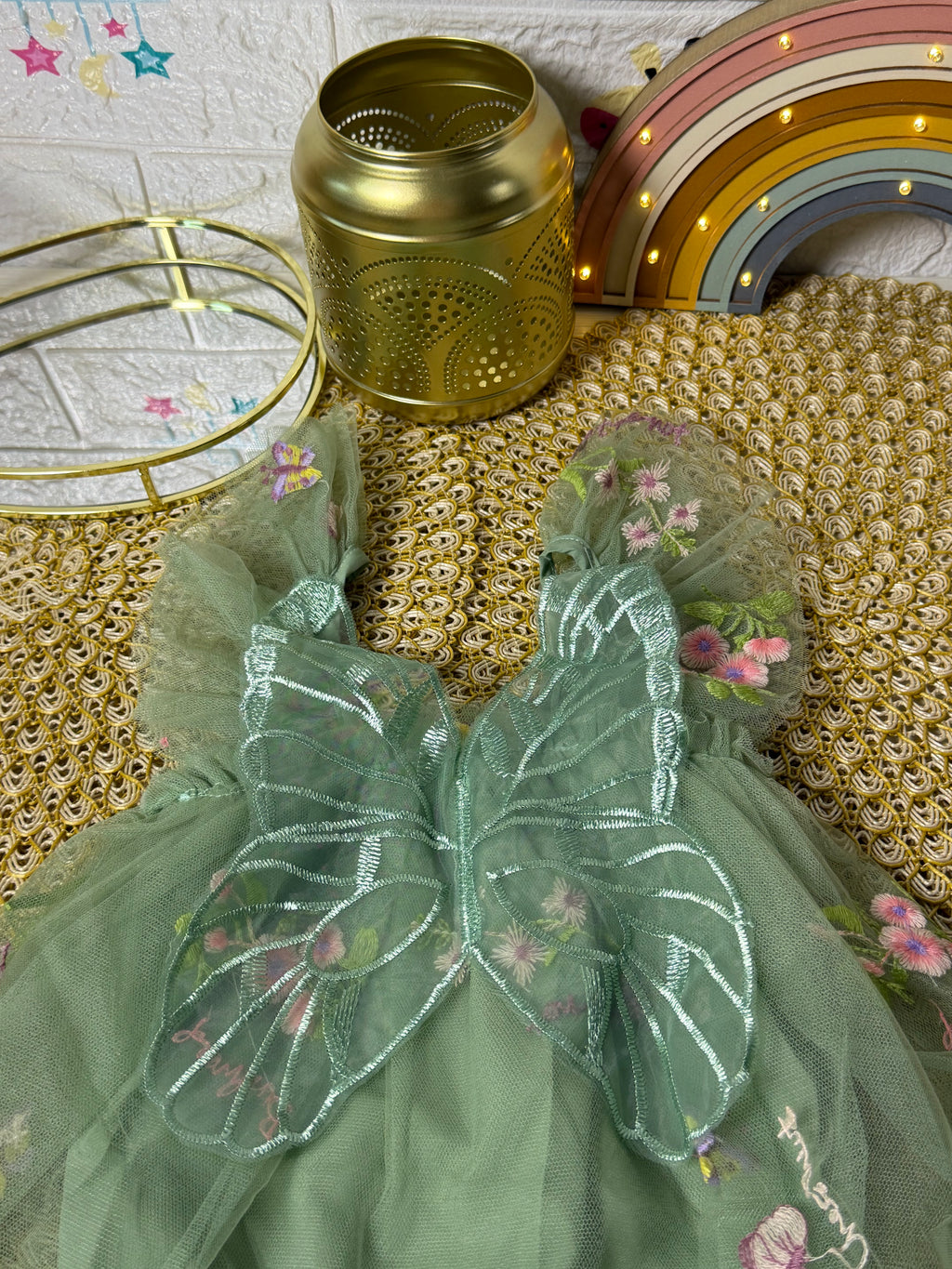 Body tull verde alas mariposa