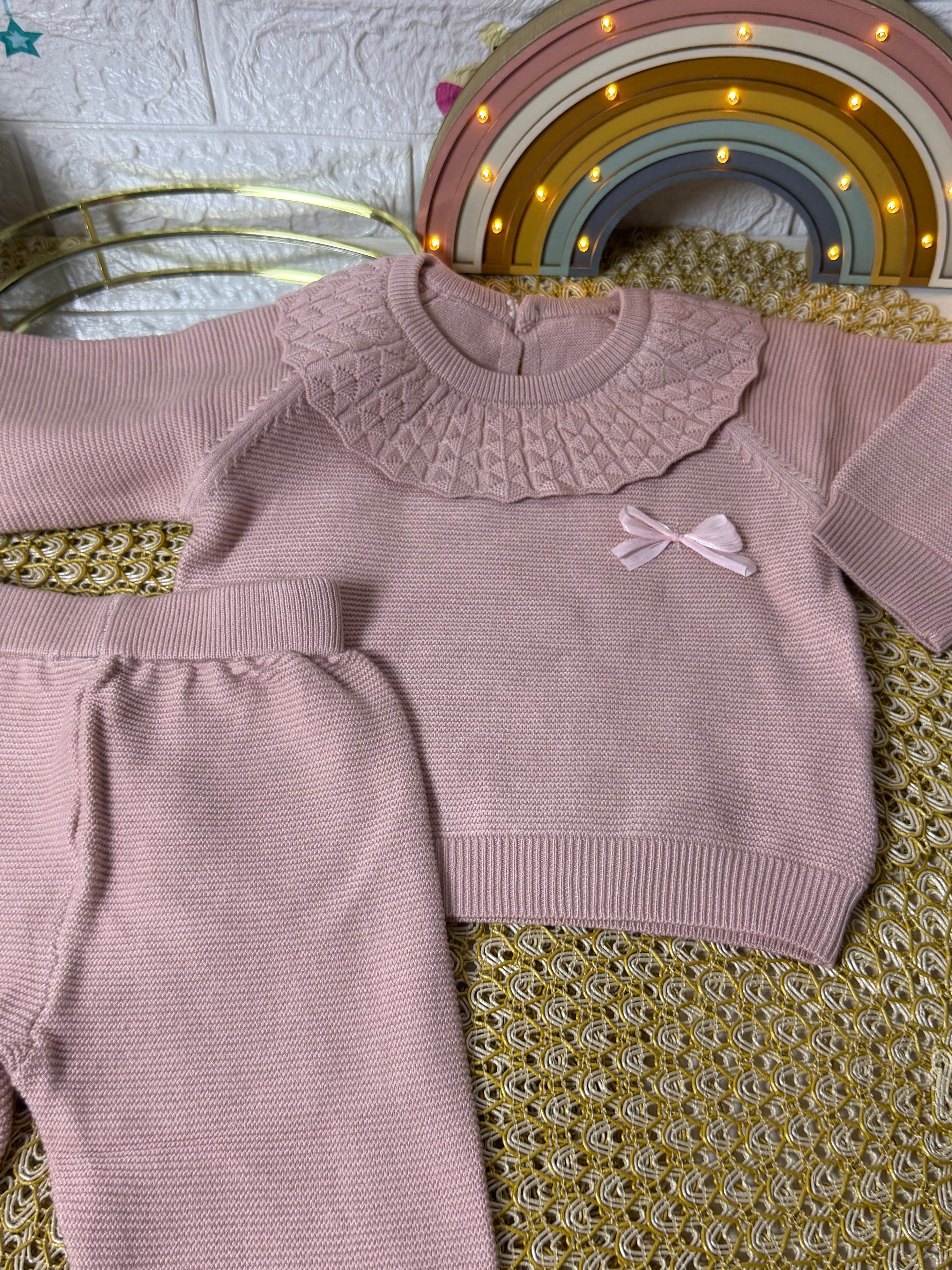 Conjunto palo rosa pantalón con calcetín