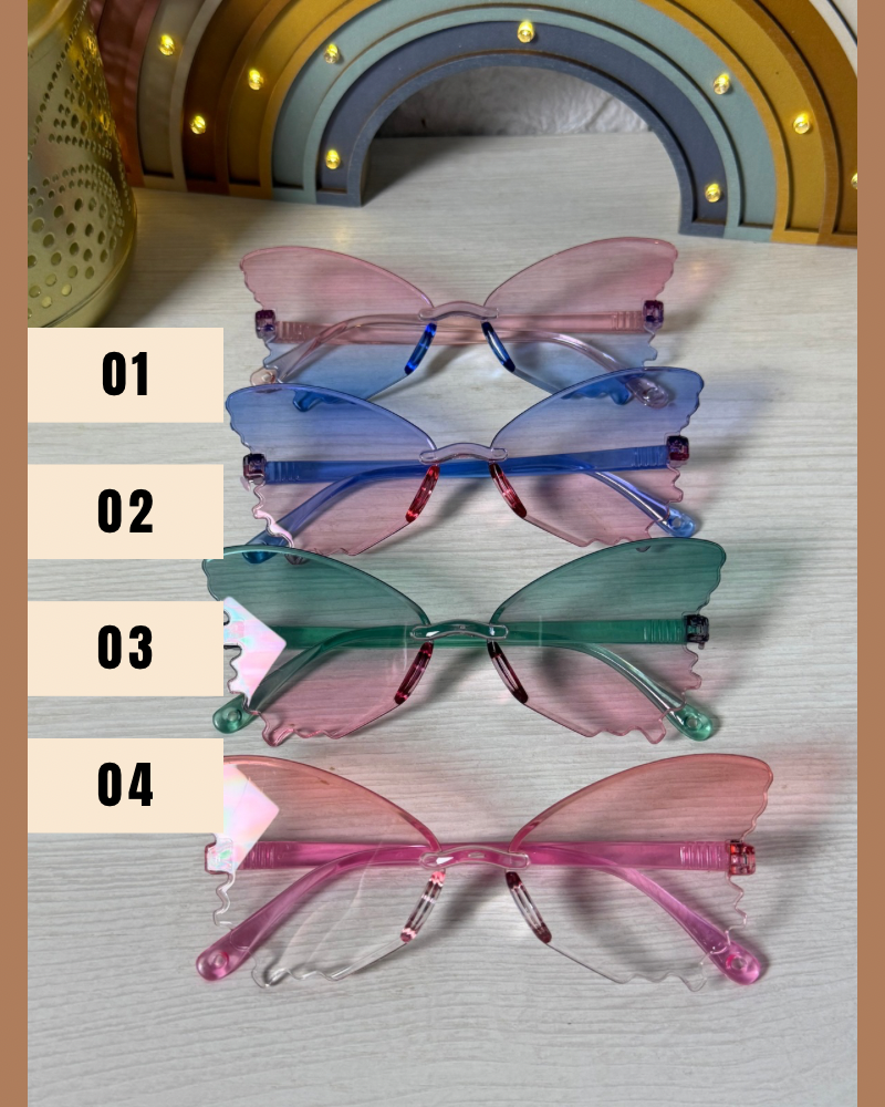 Lentes modelo mariposa