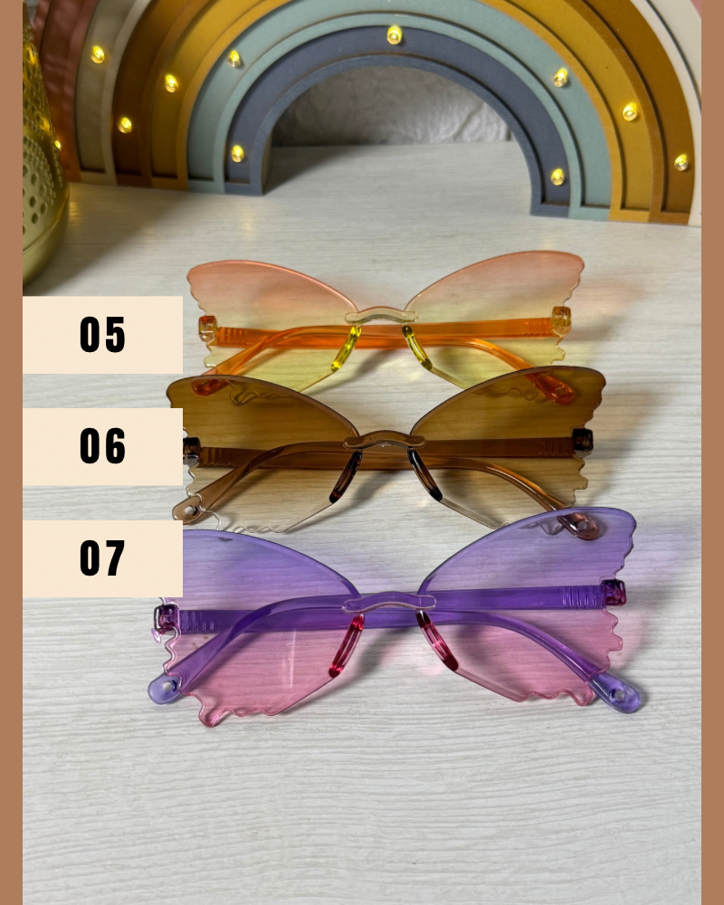 Lentes modelo mariposa