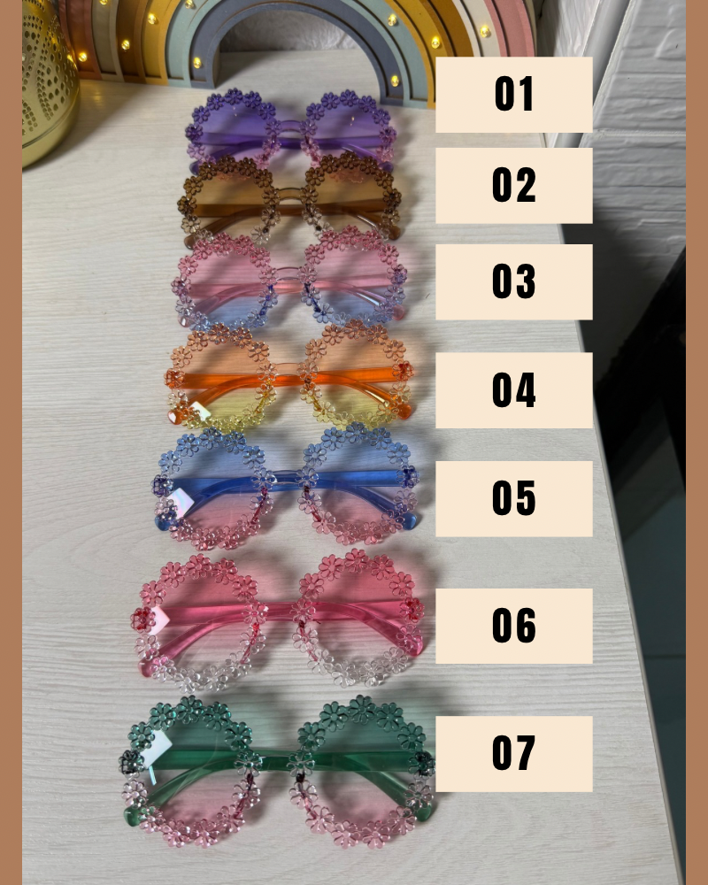 Lentes modelo flor