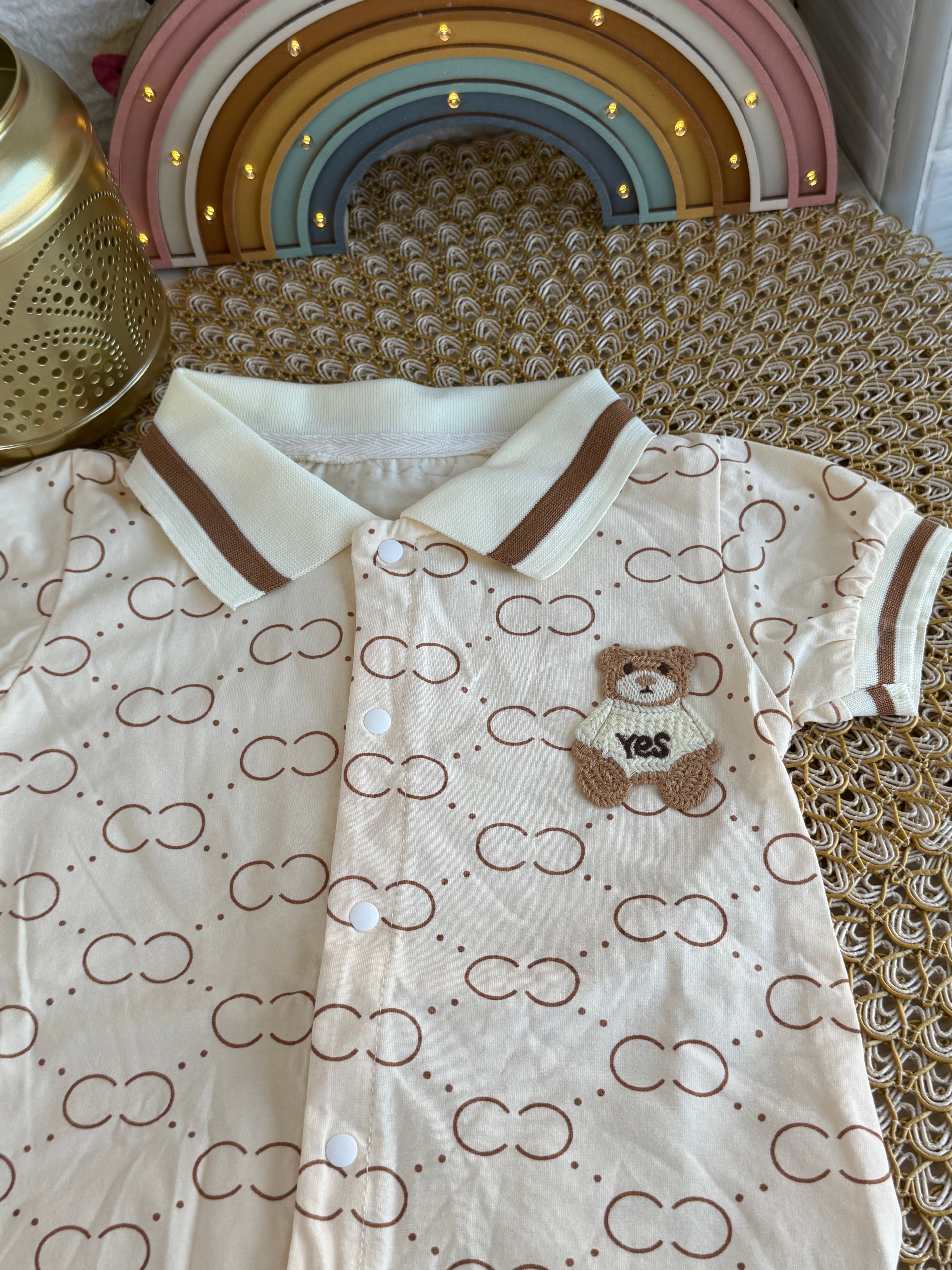 Enterizo beige osito