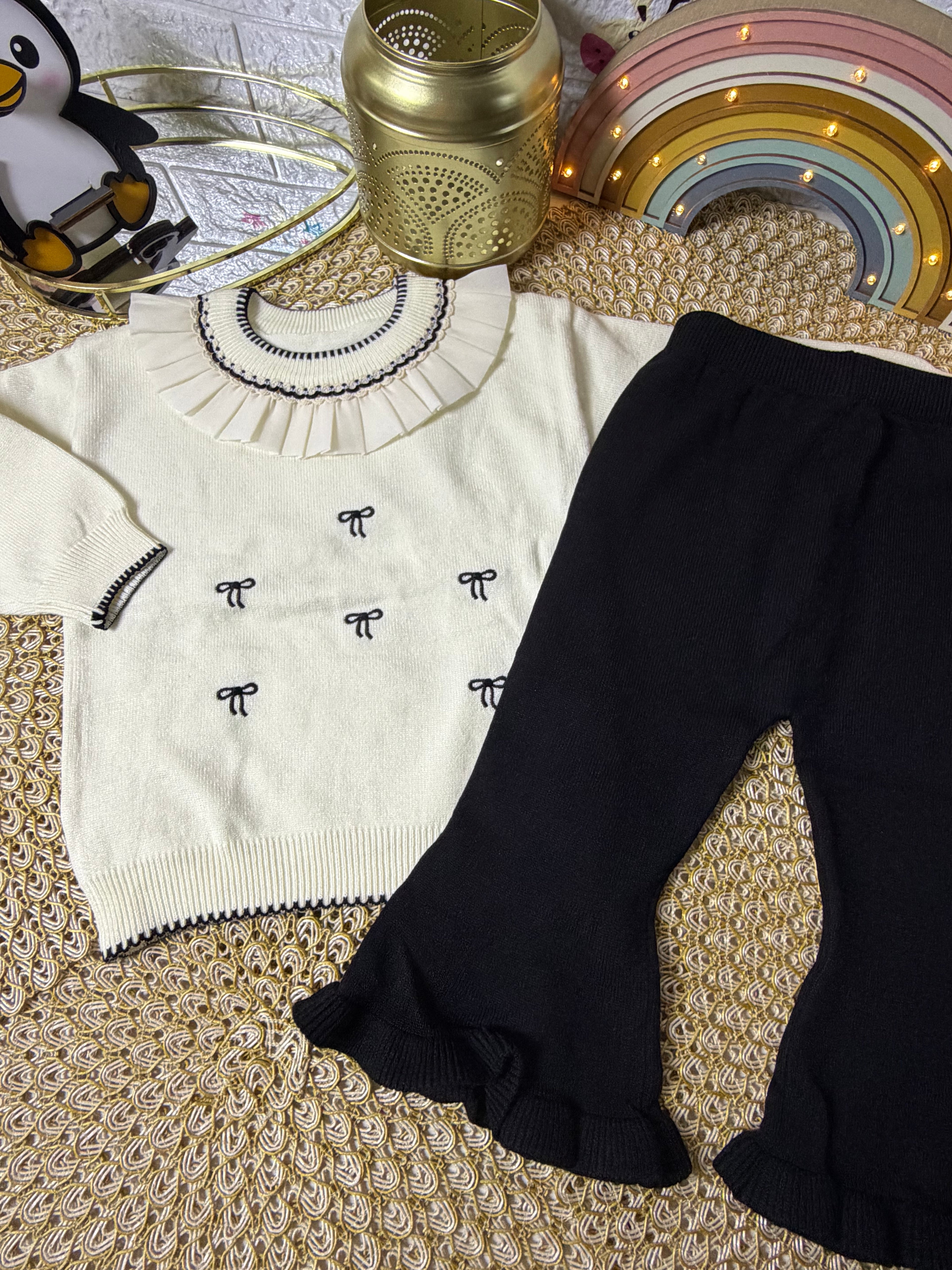 Conjunto tejido ivory white