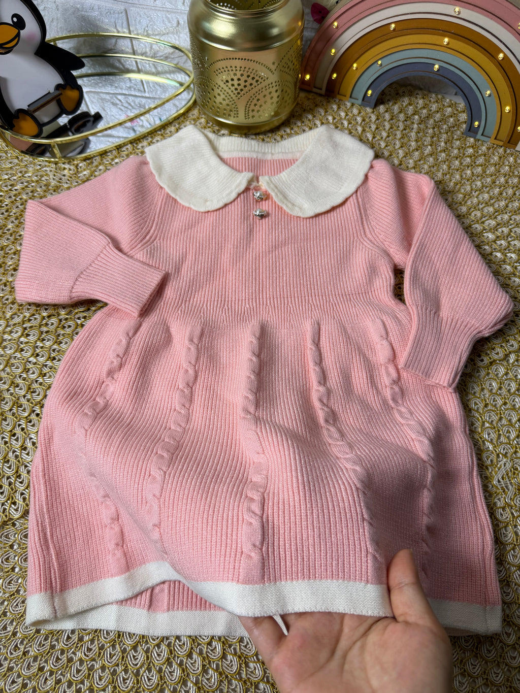 Vestido tejido rosa 4451703