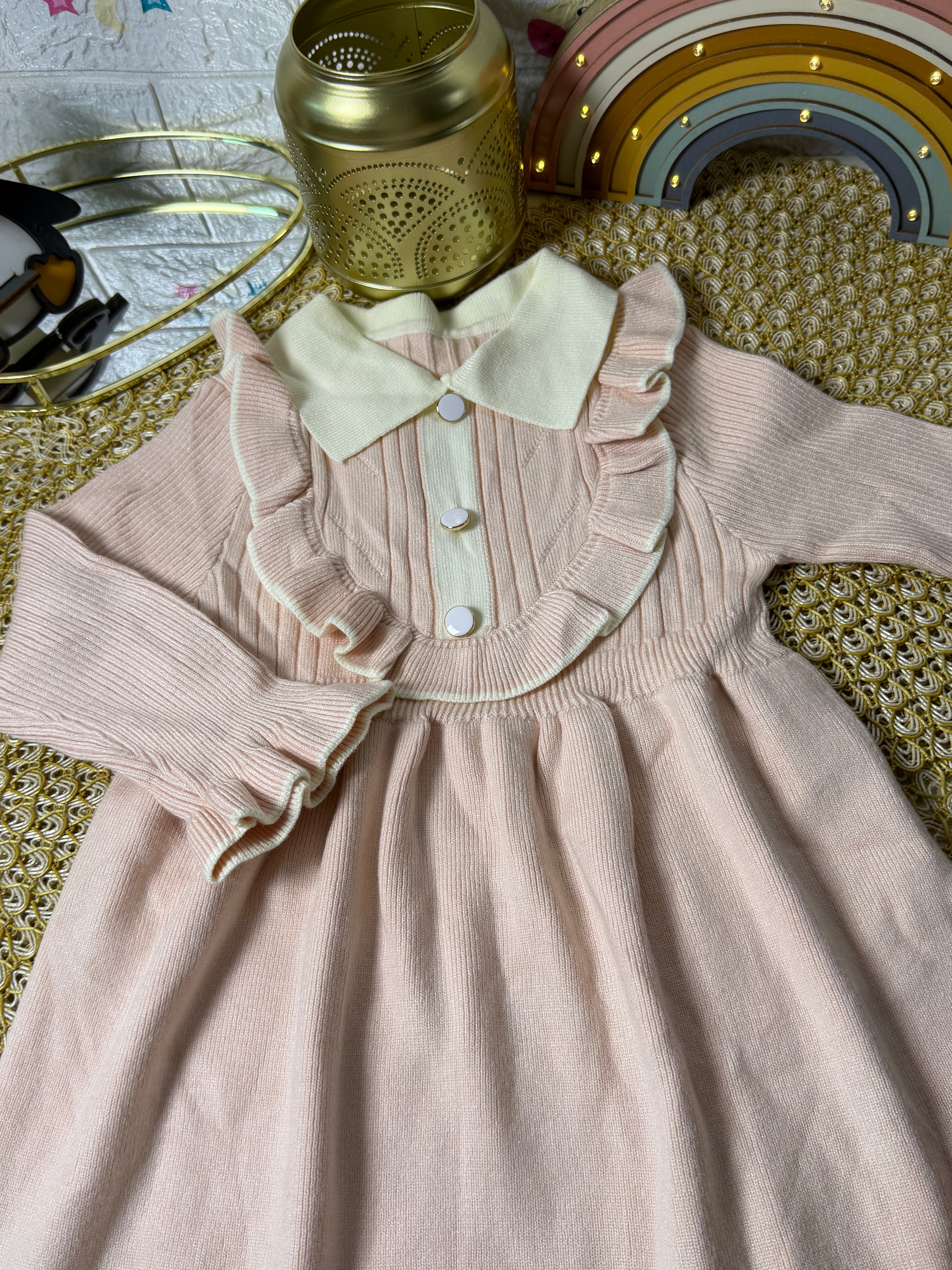Vestido tejido rosa 103969