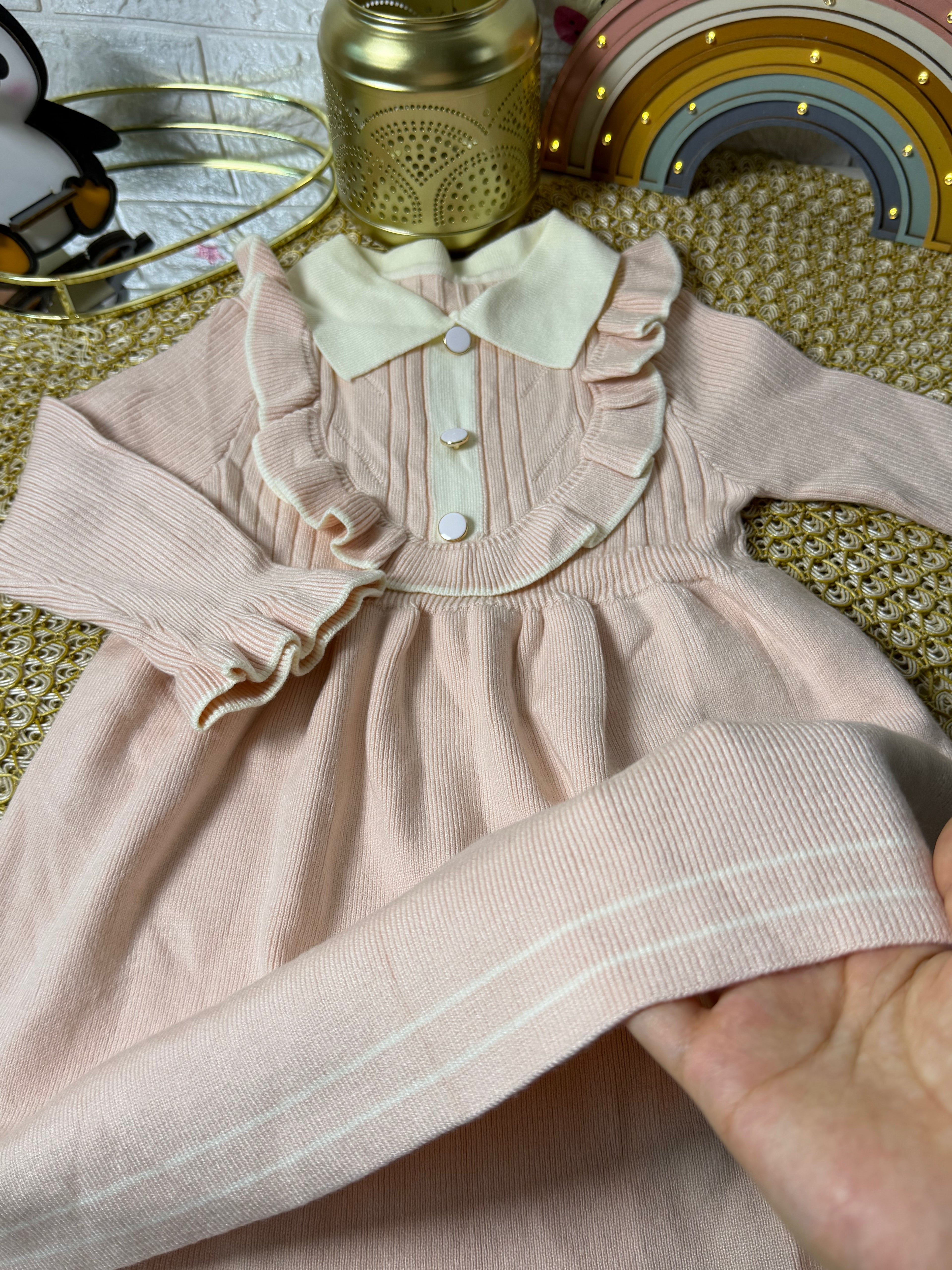Vestido tejido rosa 103969