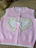 Chaleco rosa corazón