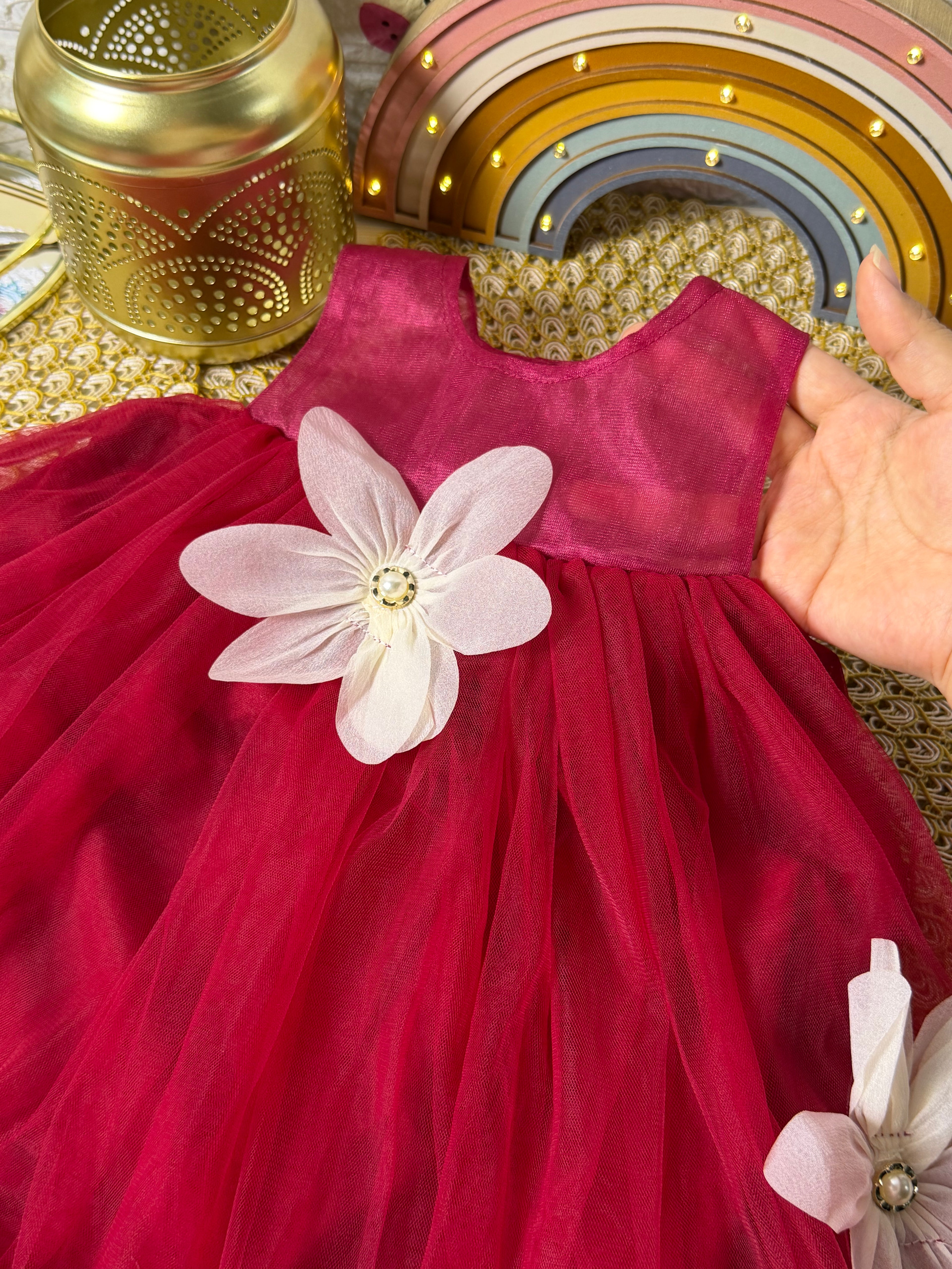 Vestido princesa rojo