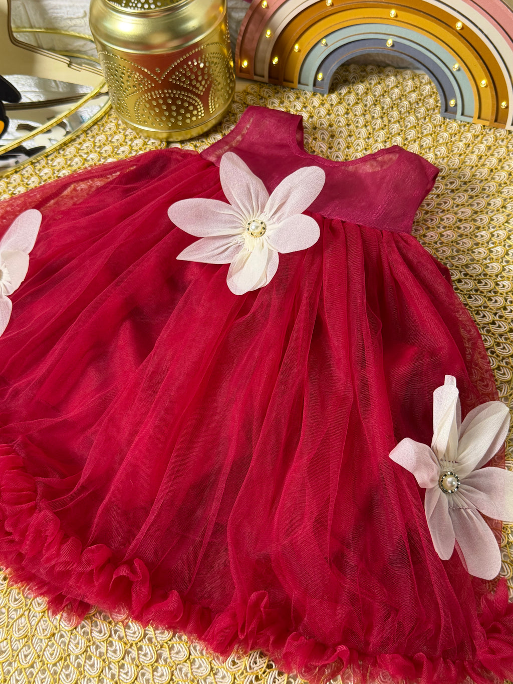 Vestido princesa rojo