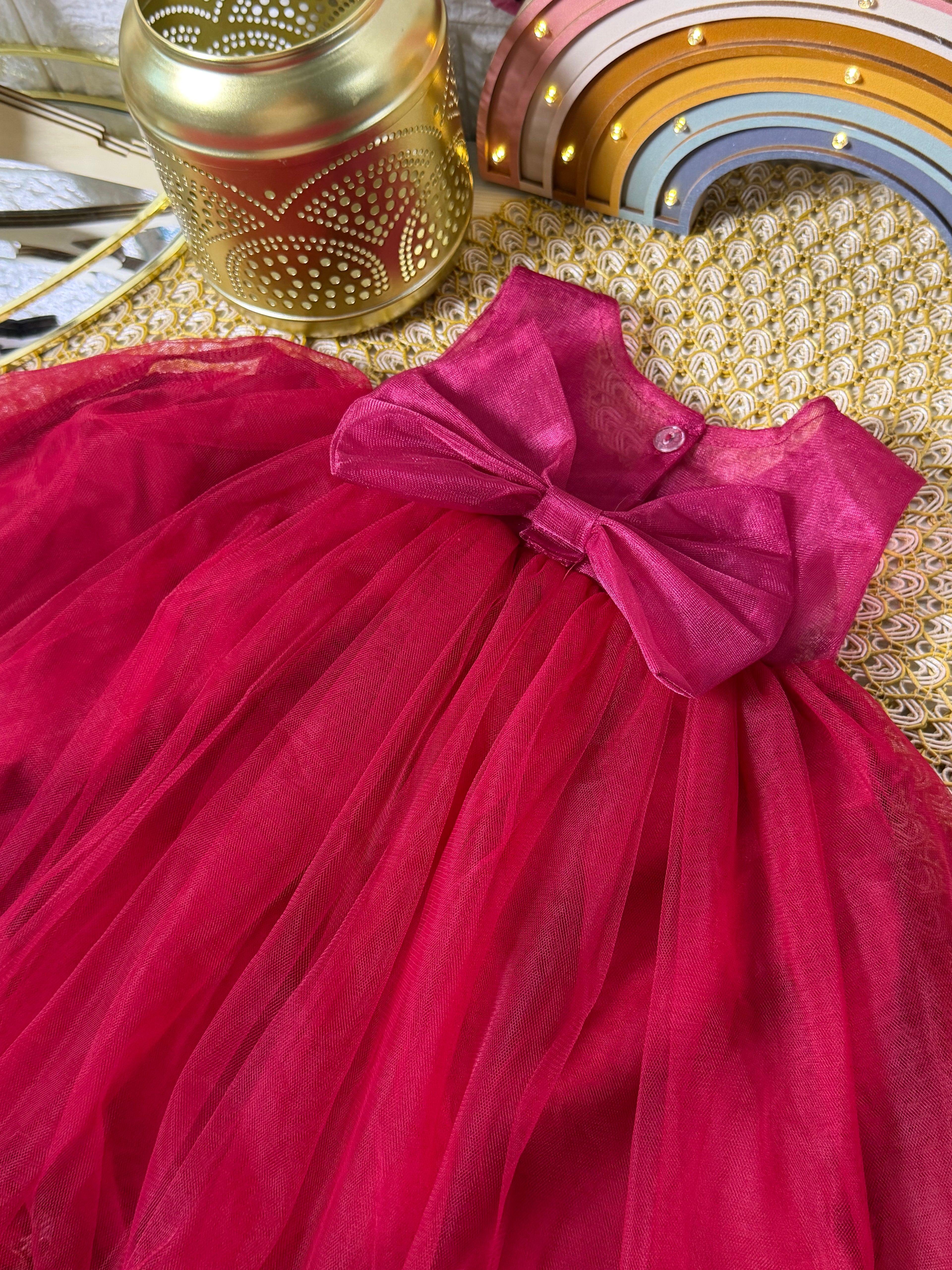 Vestido princesa rojo