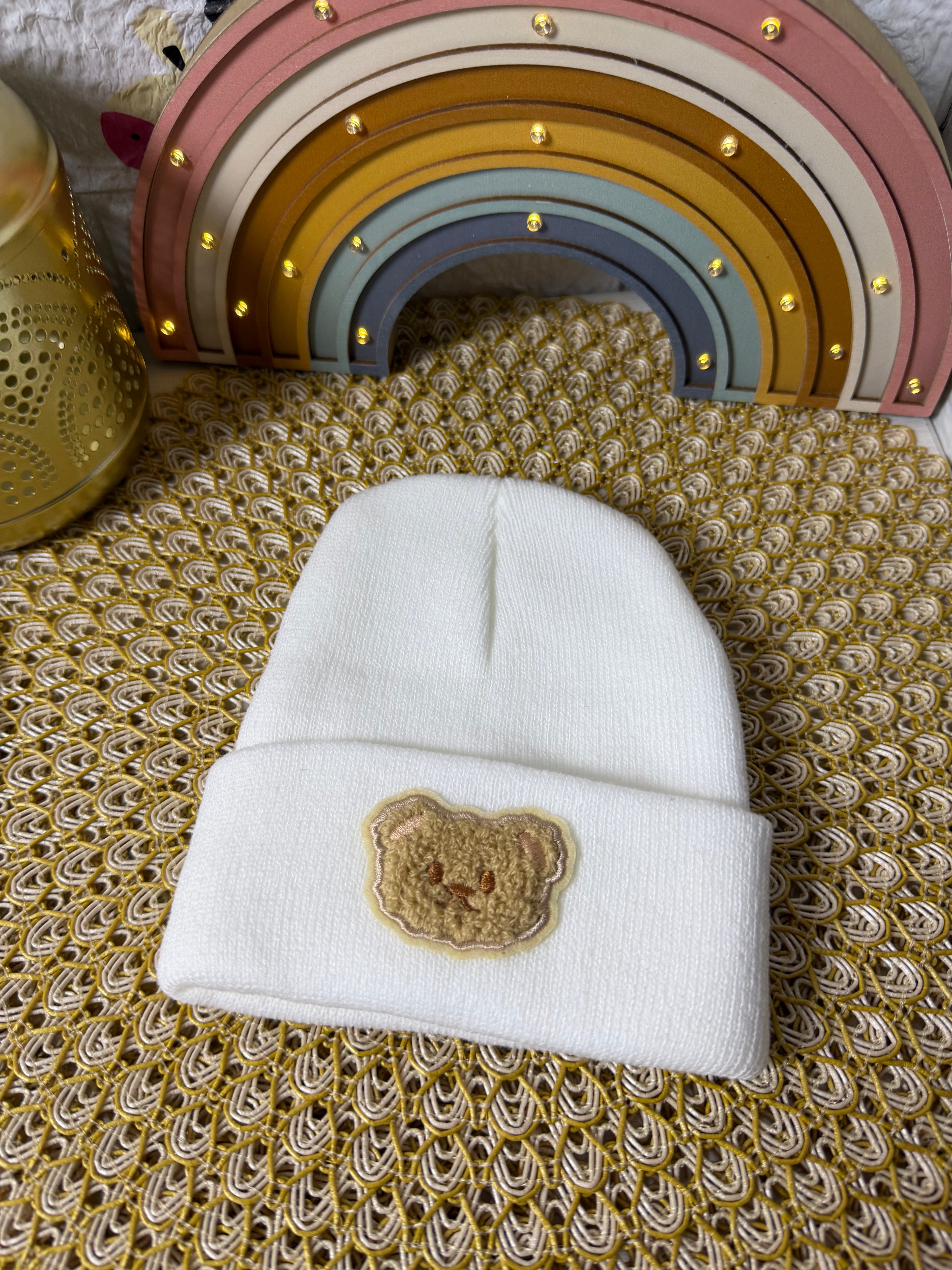 Gorro de punto osito 🐻