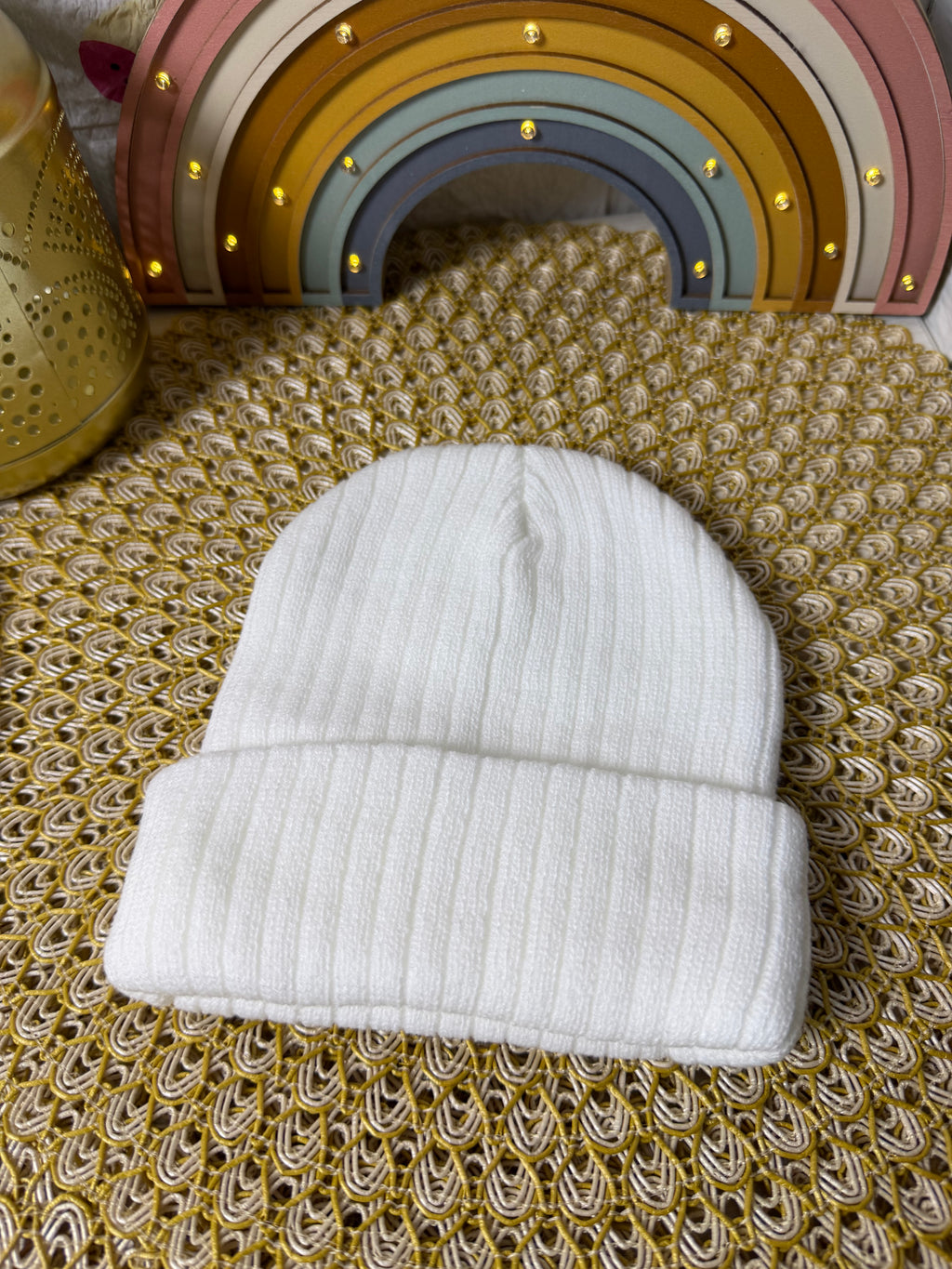 Gorro de punto tejido