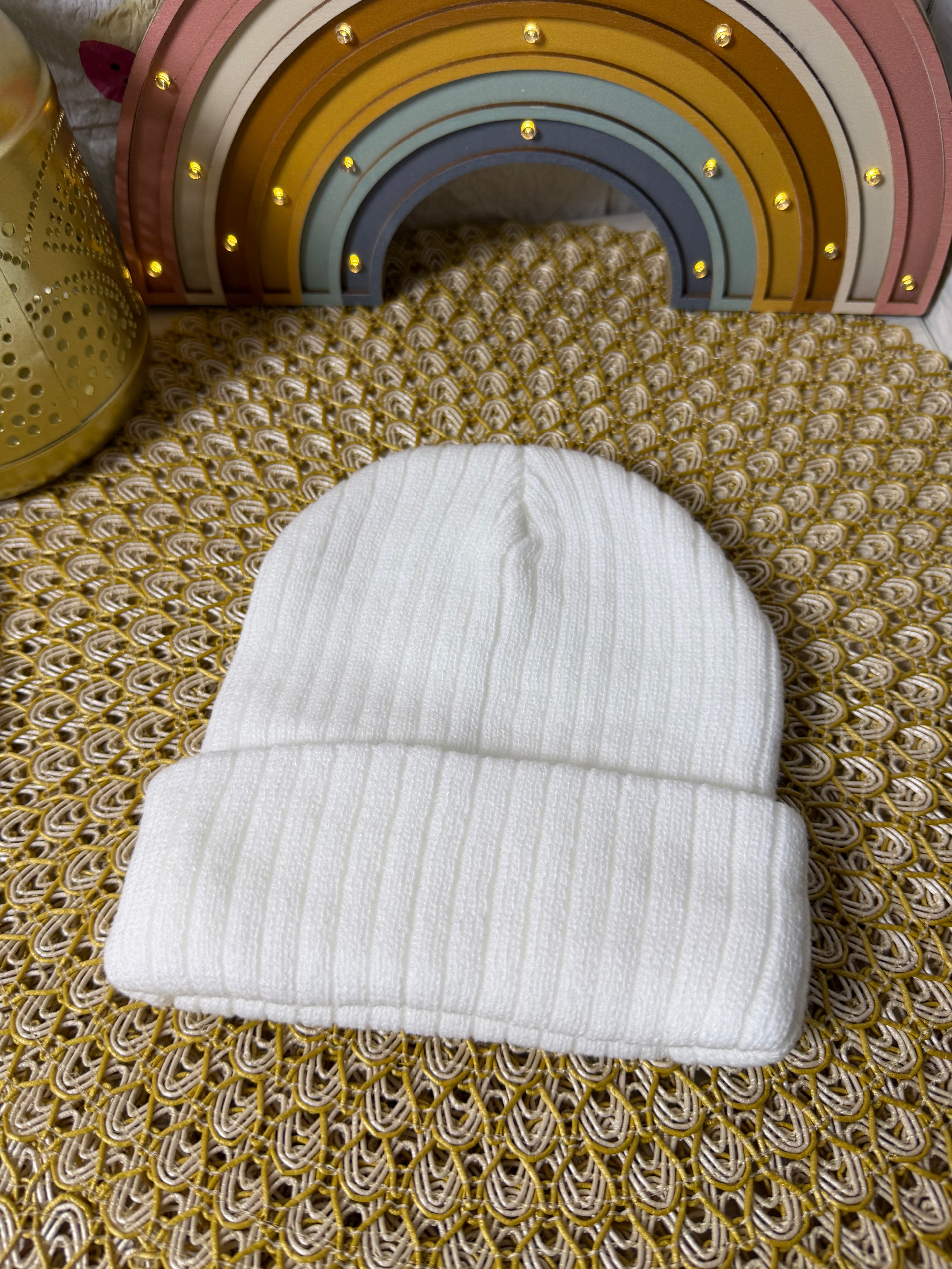 Gorro de punto tejido