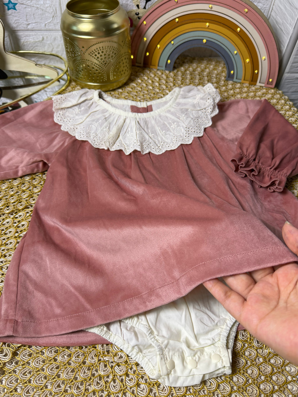 Body vestido palo rosa A-90
