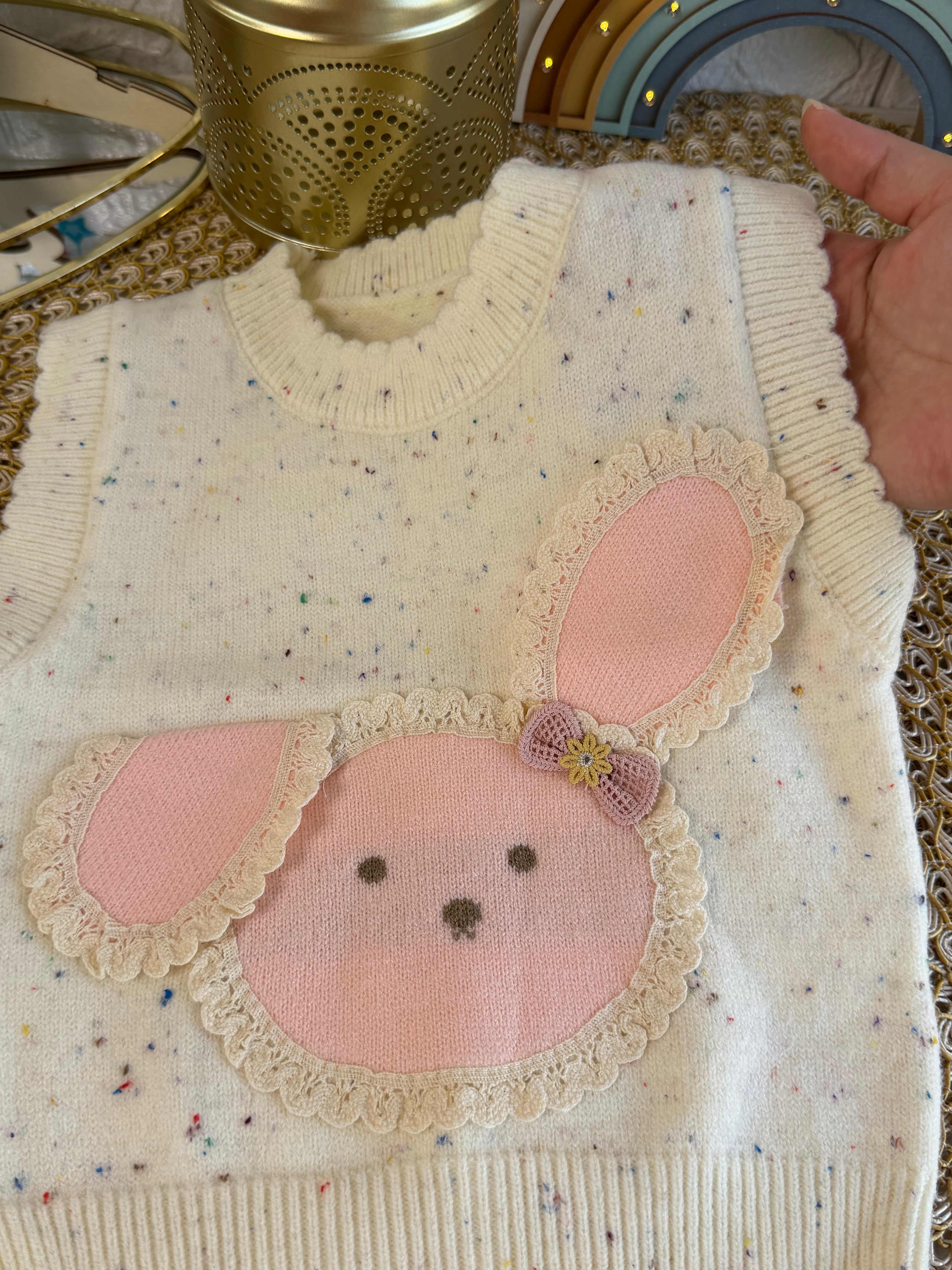 Chaleco conejito blanco🐰