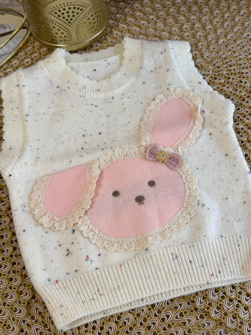 Chaleco conejito blanco🐰