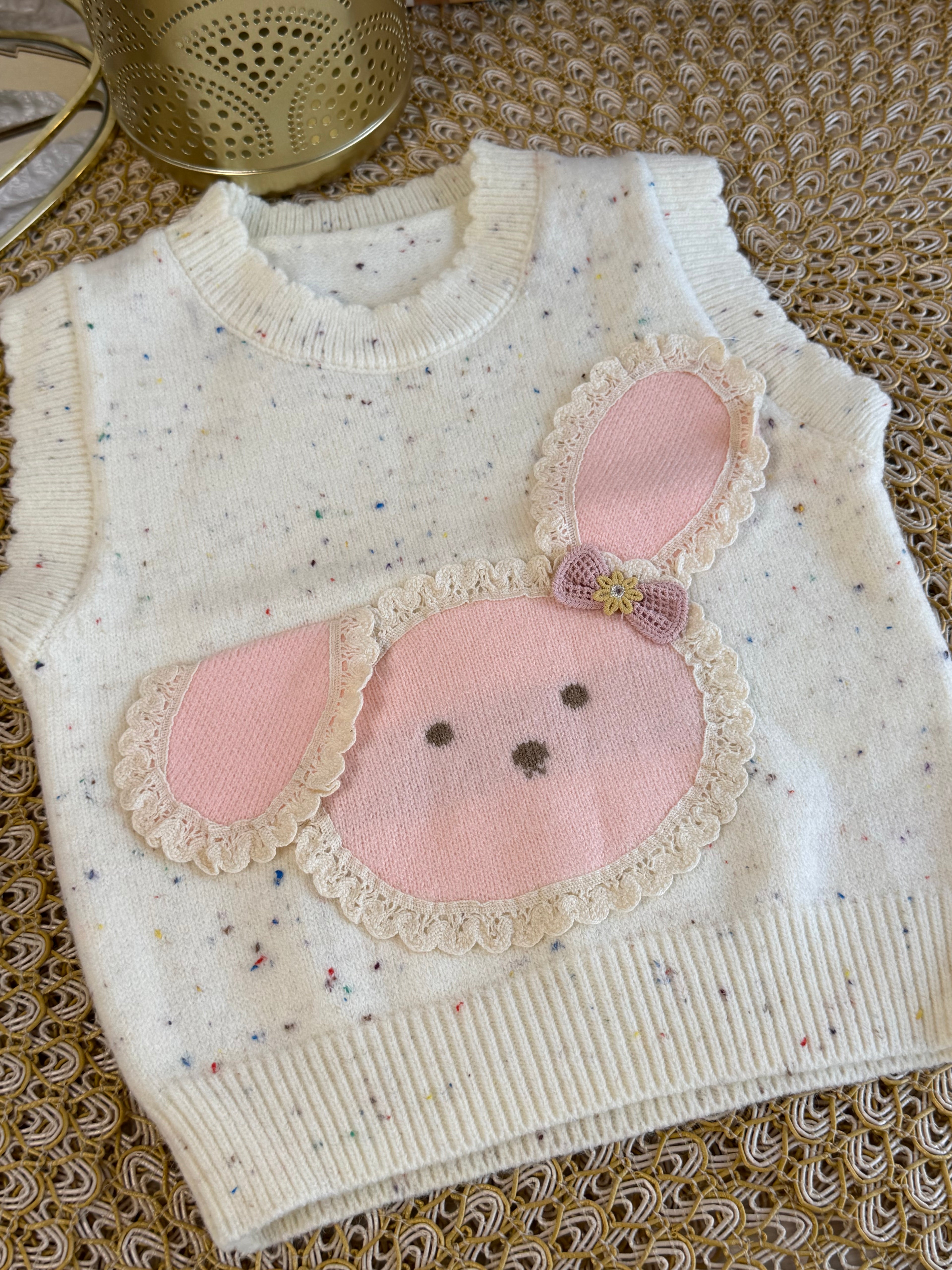 Chaleco conejito blanco🐰