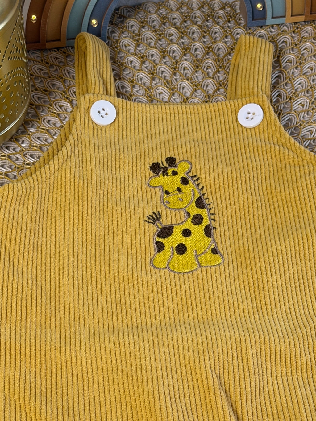 Overol amarillo jirafa