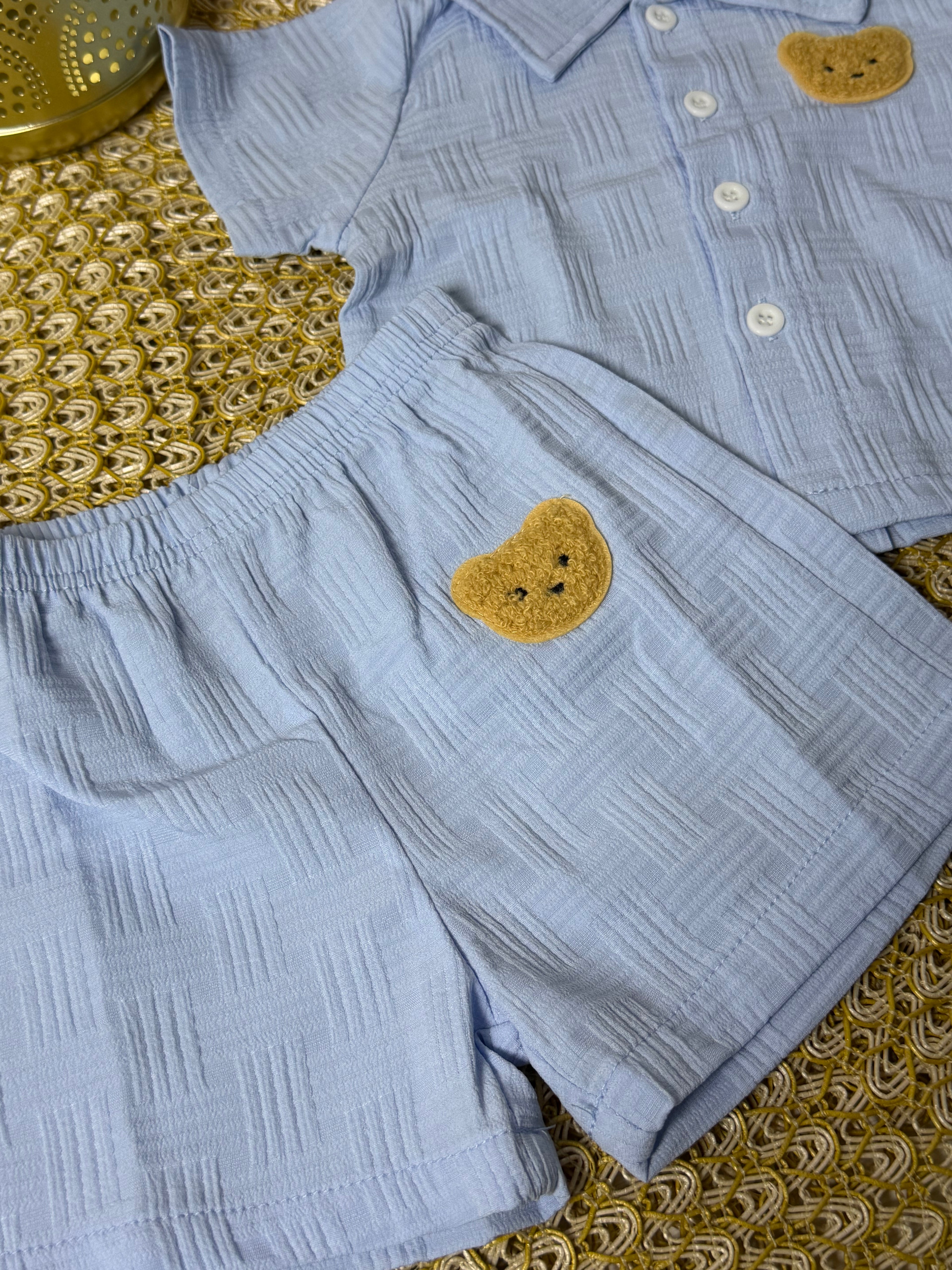 Conjunto 2 piezas celeste osito