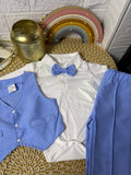 Conjunto 3 piezas celeste elegante