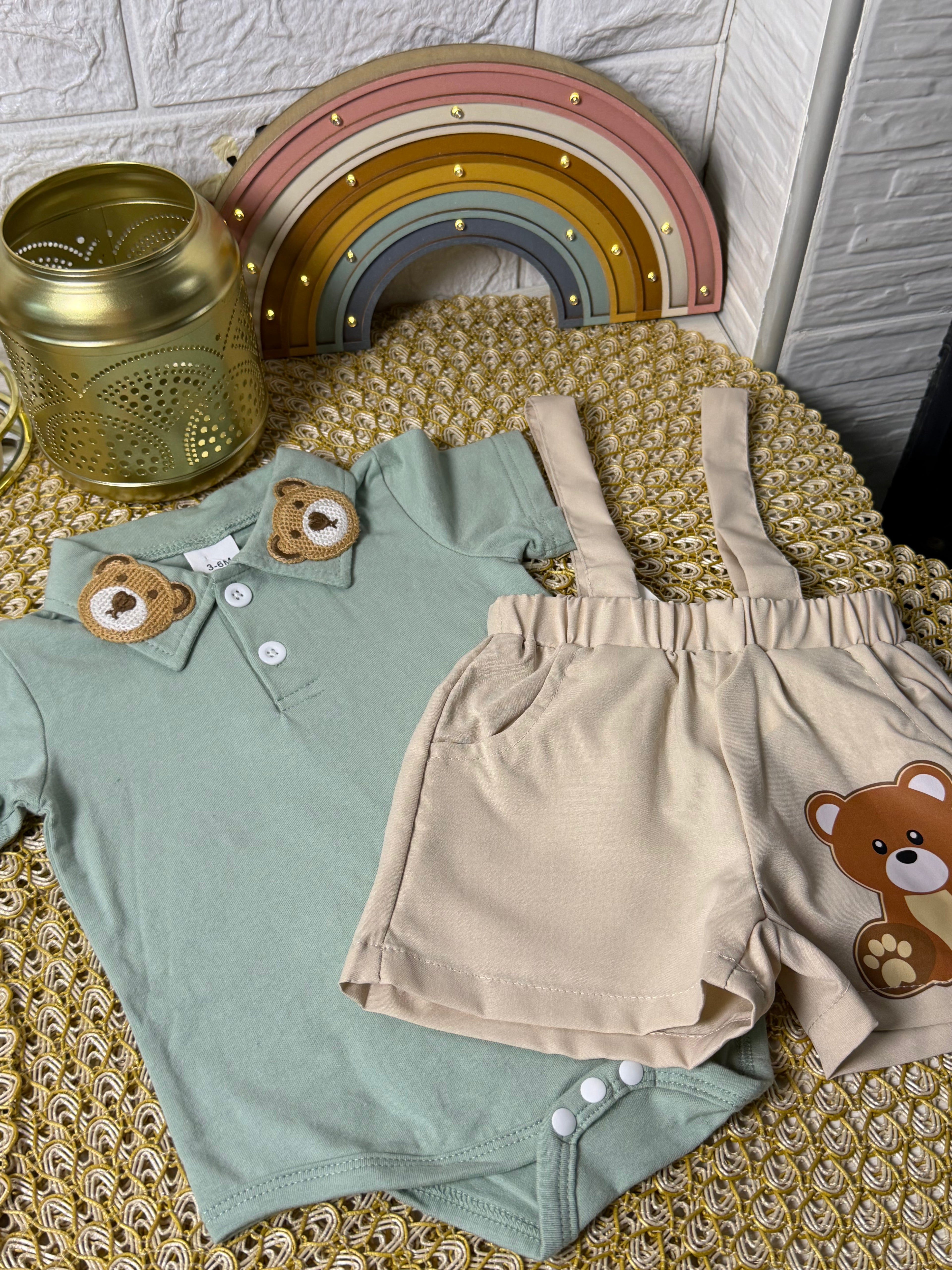 Conjunto 2 piezas verde osito