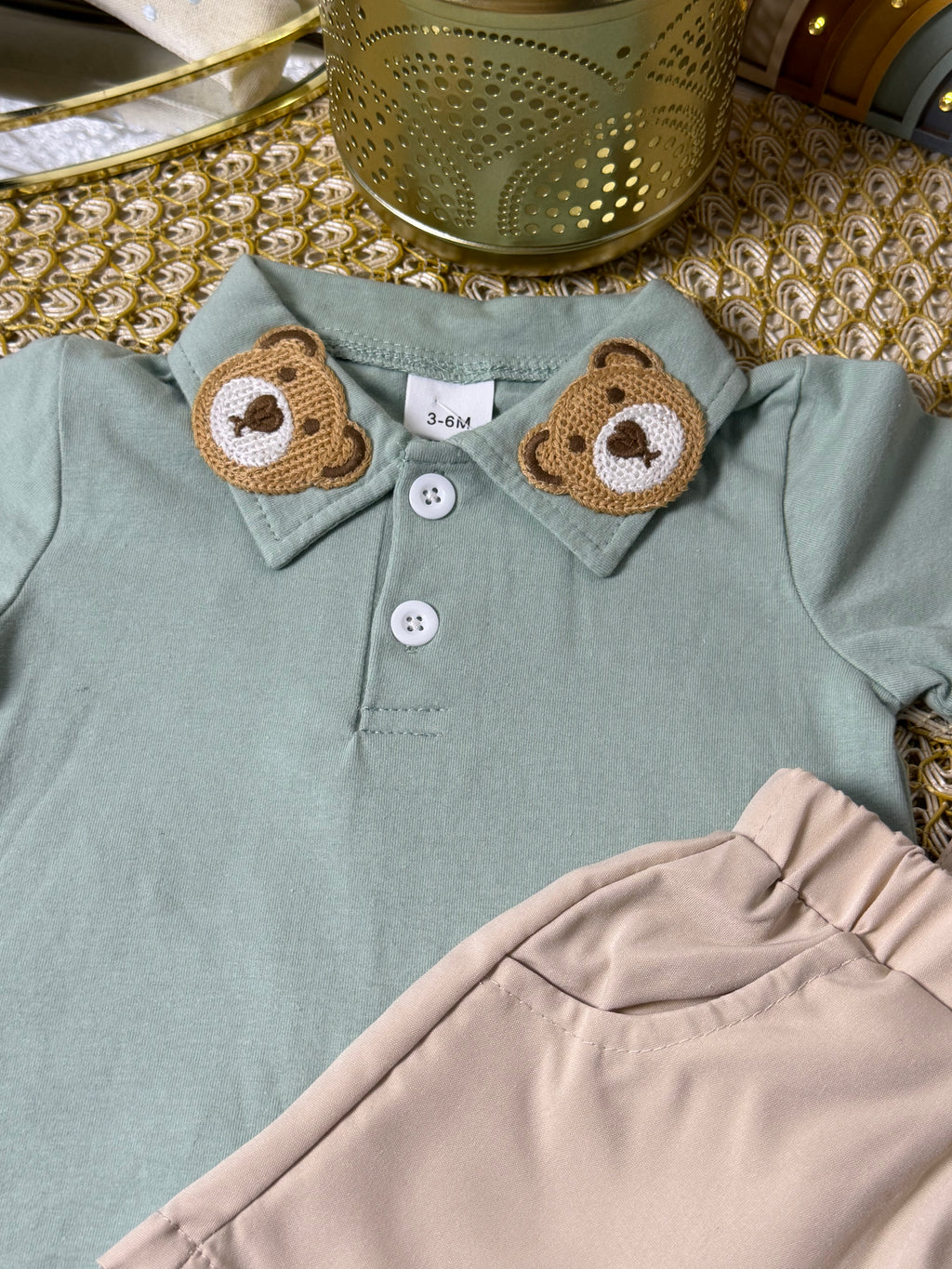 Conjunto 2 piezas verde osito