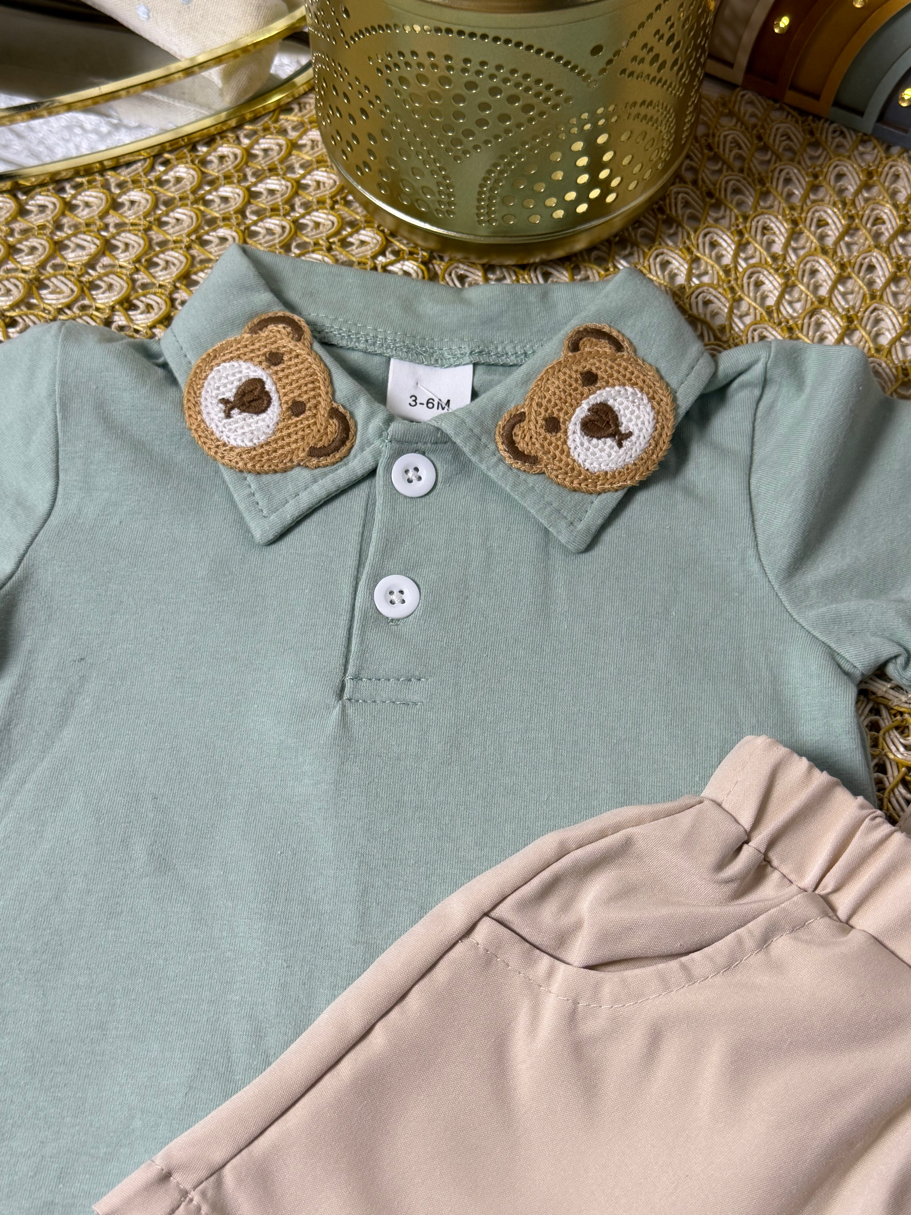 Conjunto 2 piezas verde osito
