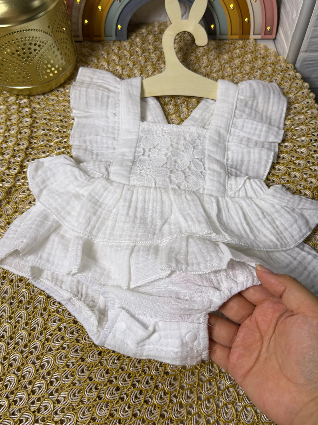 Pelele blanco bobos