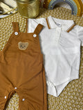 Conjunto 2 piezas marrón osito suna150
