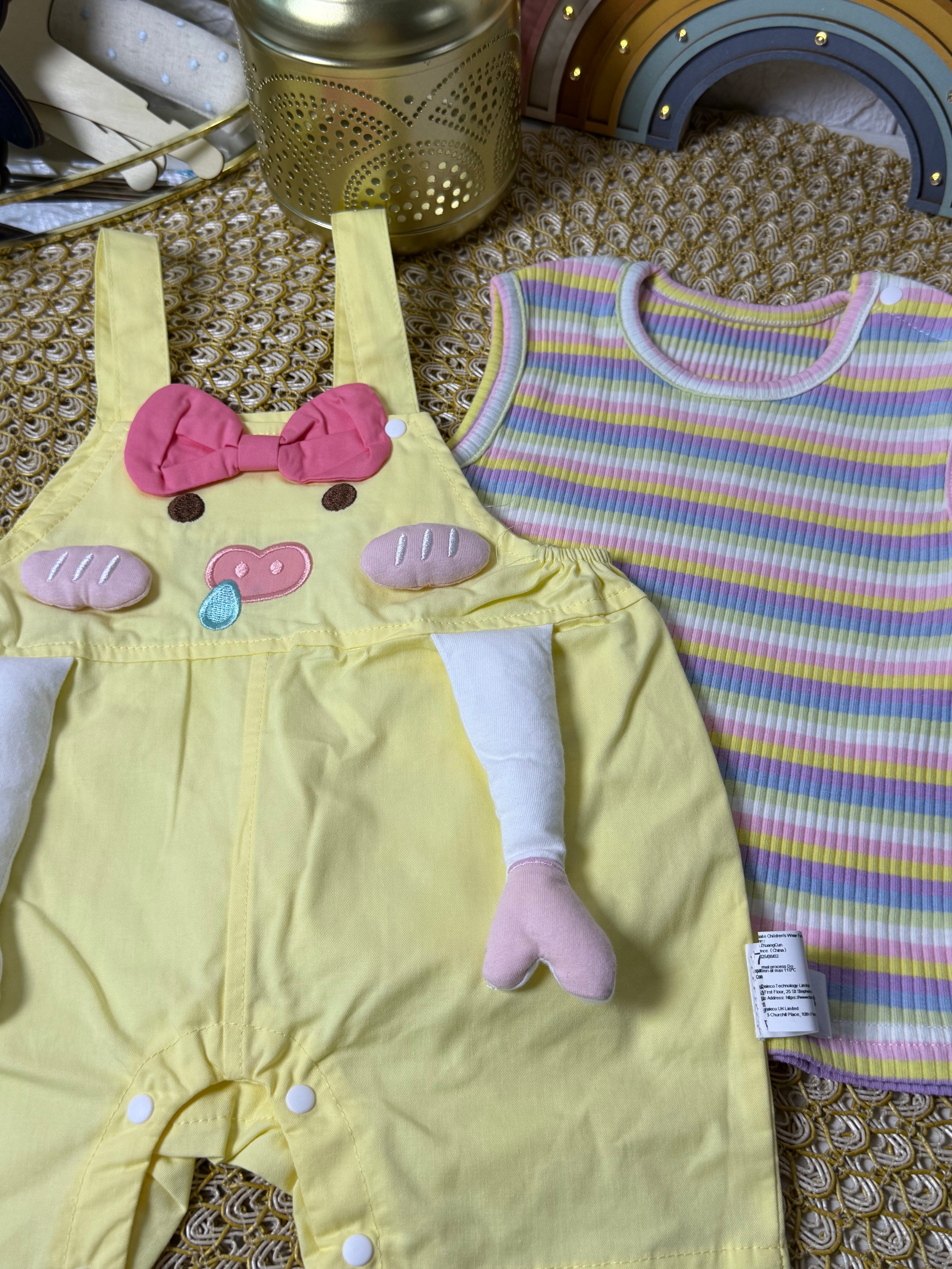 Conjunto 2 piezas amarillo