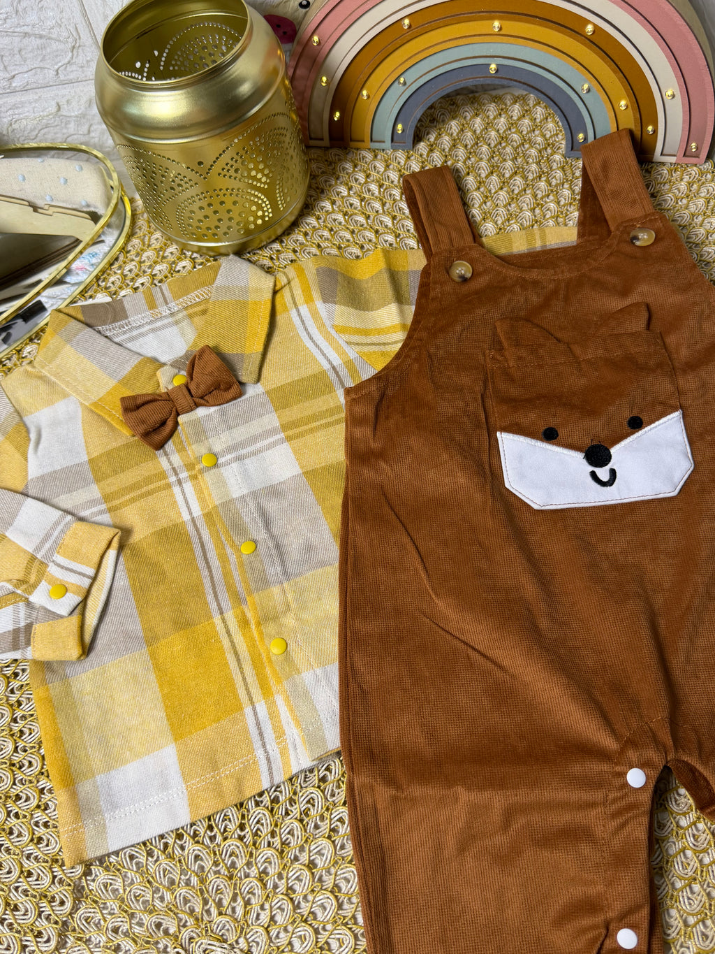 Conjunto 2 piezas camisa y overol