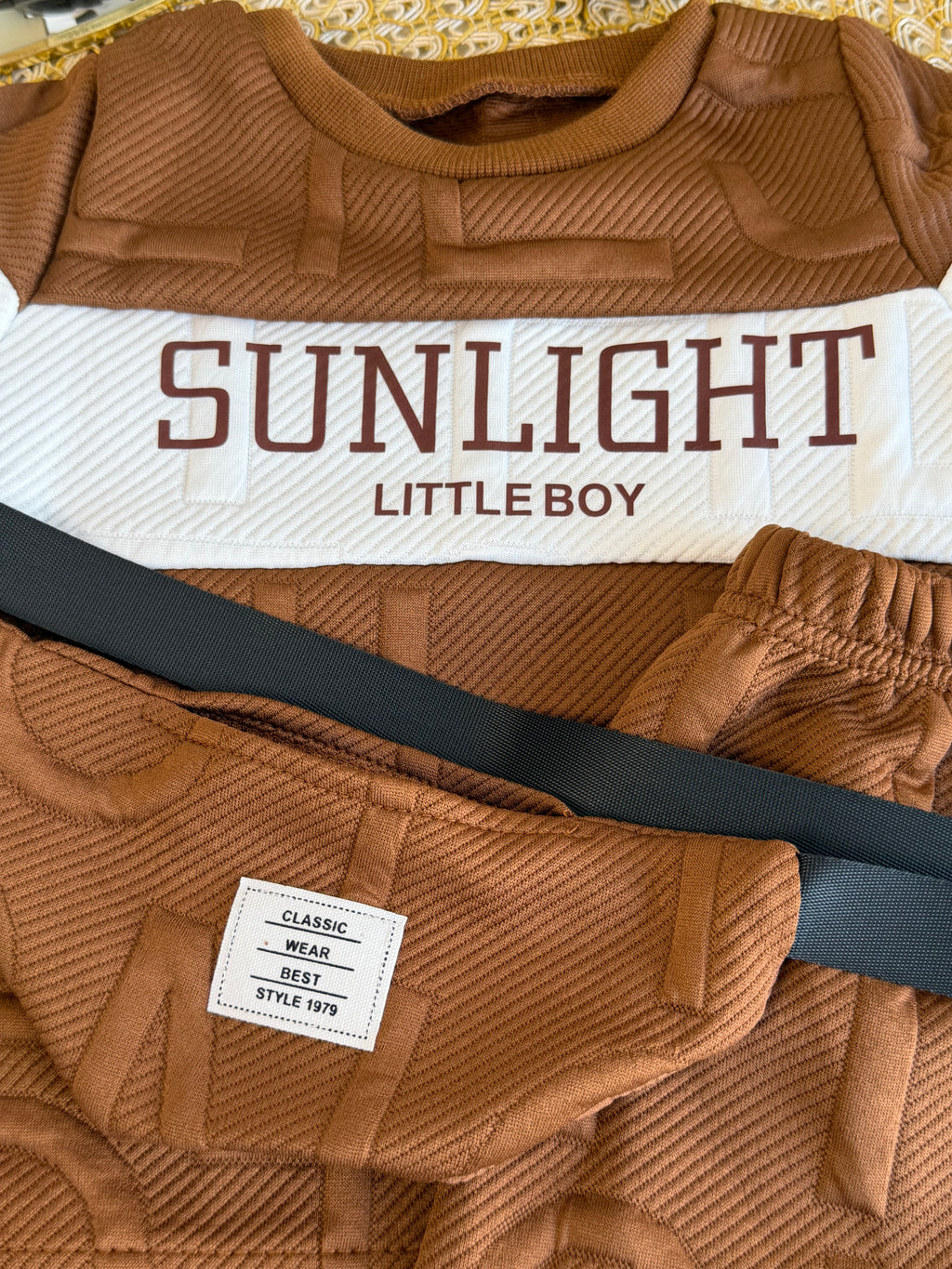 Conjunto 3 piezas marrón SUNLIGHT